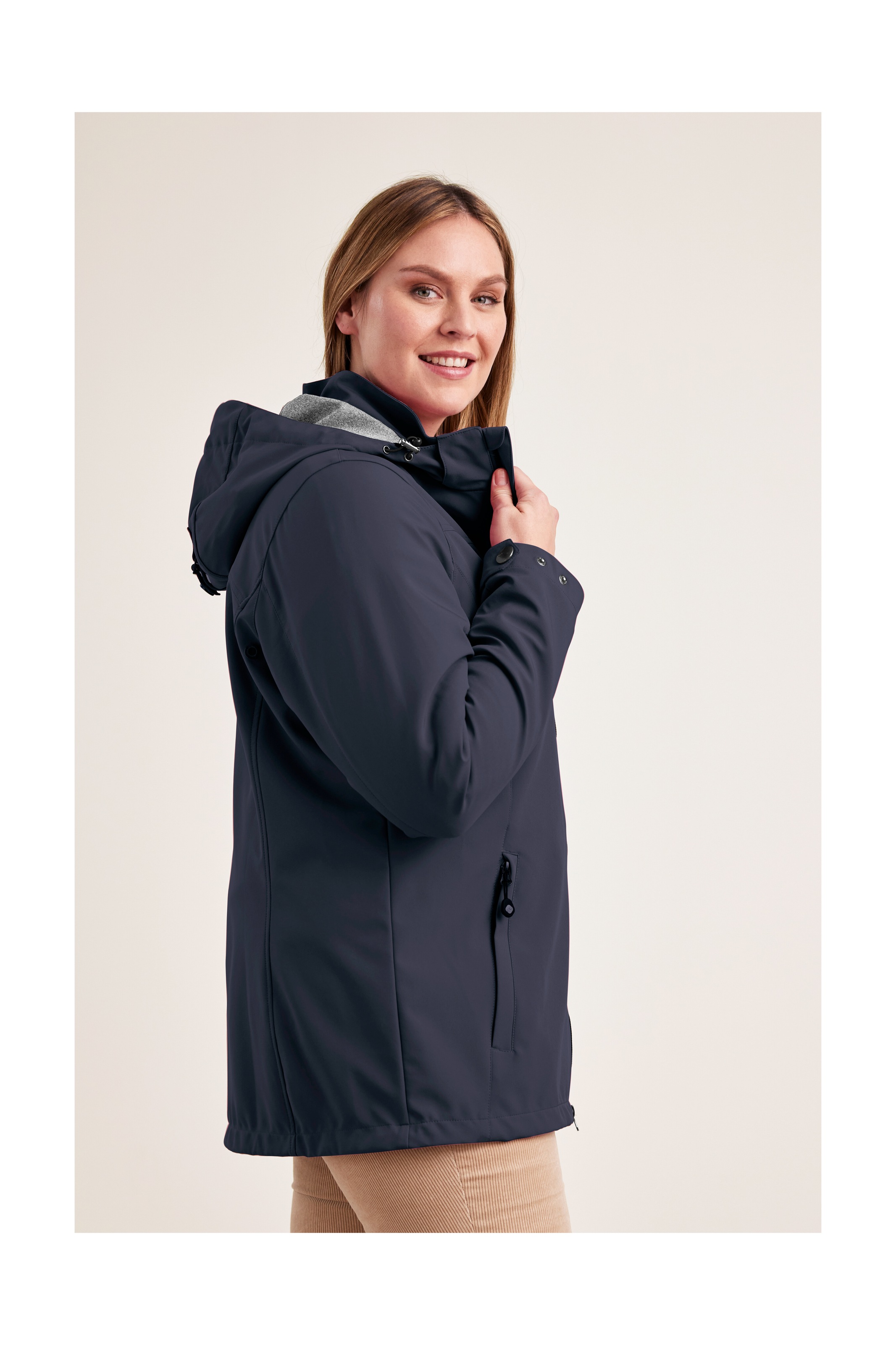 STOY Softshelljacke »STS 1 WMN SFTSHLL JCKT«, Damen Softshelljacke: wasserabweisend, winddicht, atmungsaktiv