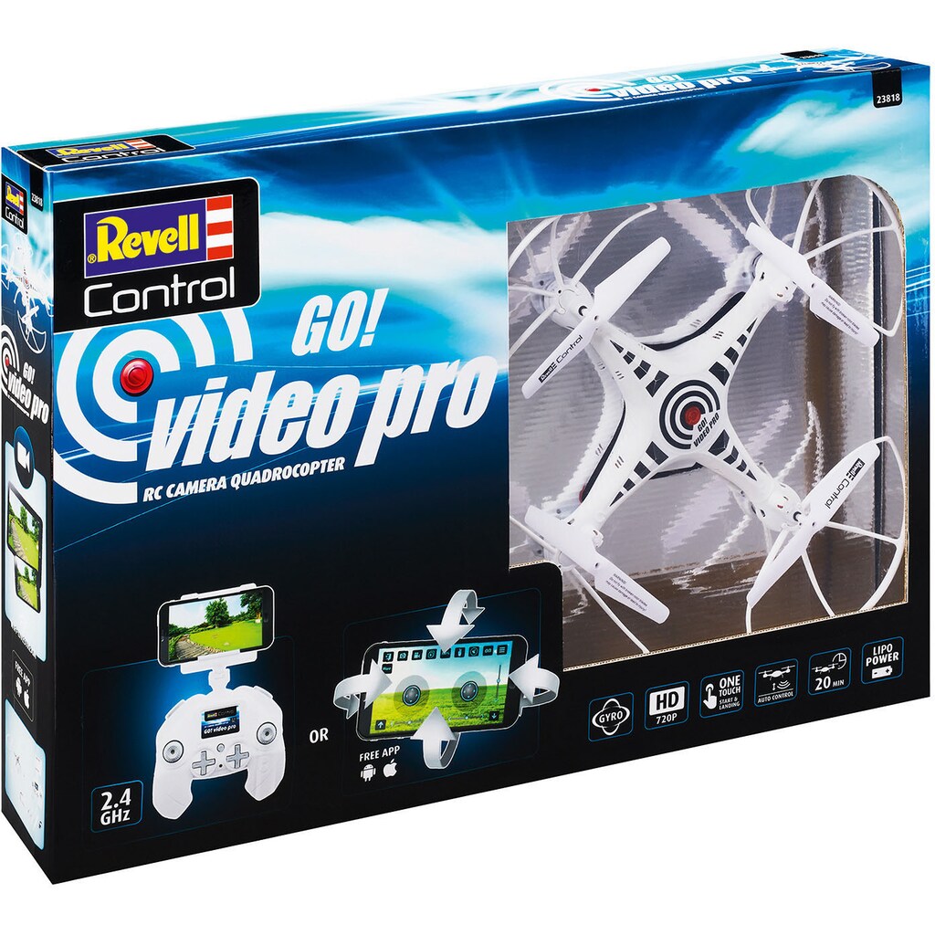 Revell® RC-Quadrocopter »Revell® control, RC Kamera Quadcopter Go! Video Pro«