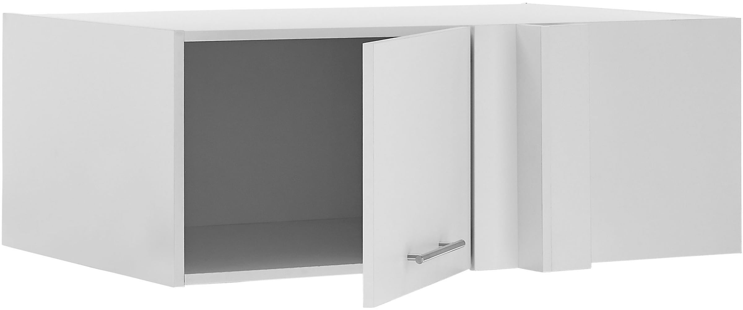 Laundreezy Aufsatzschrank »Laundreezy, Eck-Aufsatzschrank BxHxT 100x38x68 cm« 1 Stk. tlg. Breite 100cm, Tür L/R montierbar, Softclose-Funktion