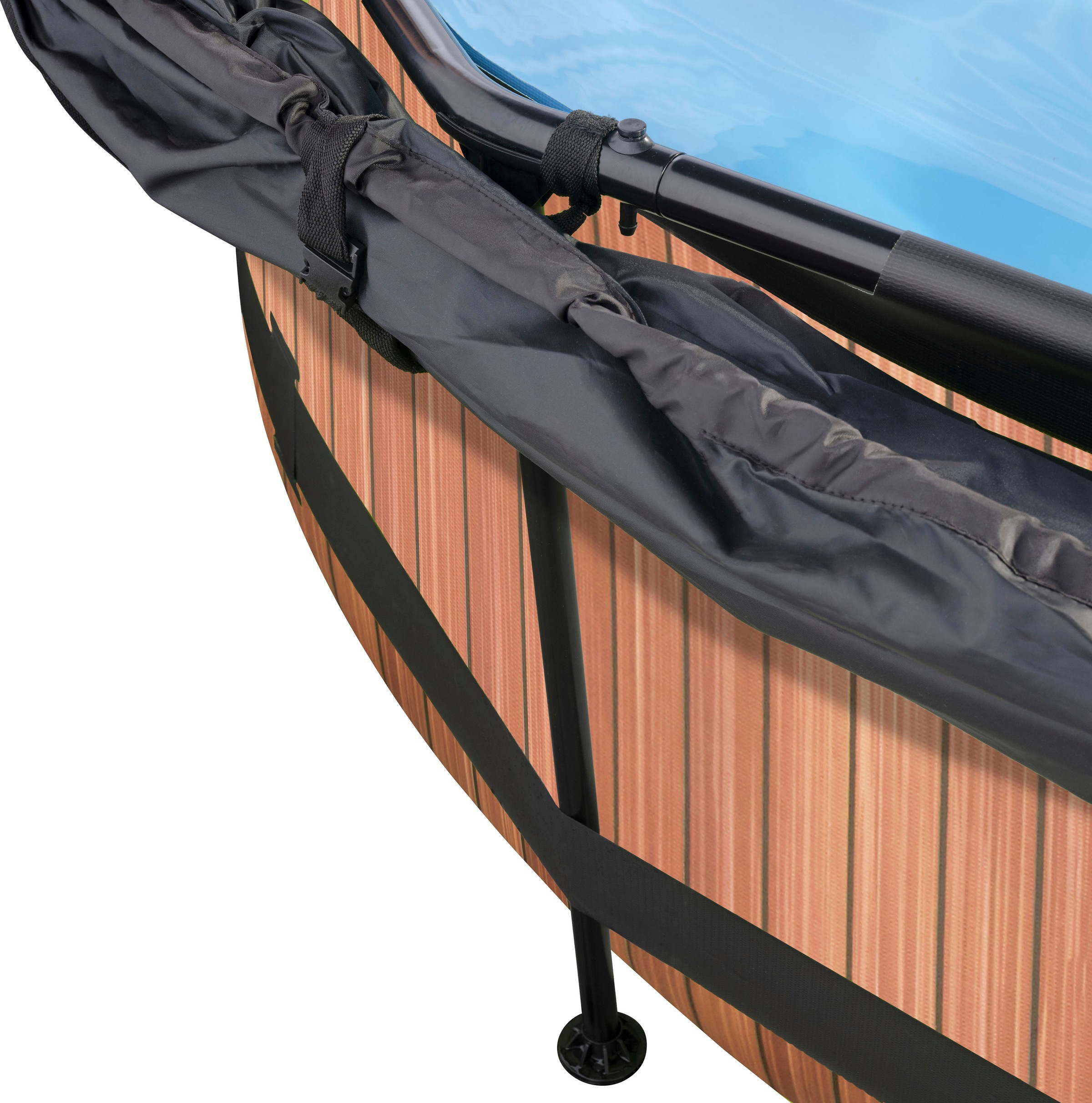 EXIT Framepool »inkl. Sonnensegel«, (Set, 3 tlg.), ØxH: 244x76 cm, mit Kartuschenfilterpumpe und Sonnensegel