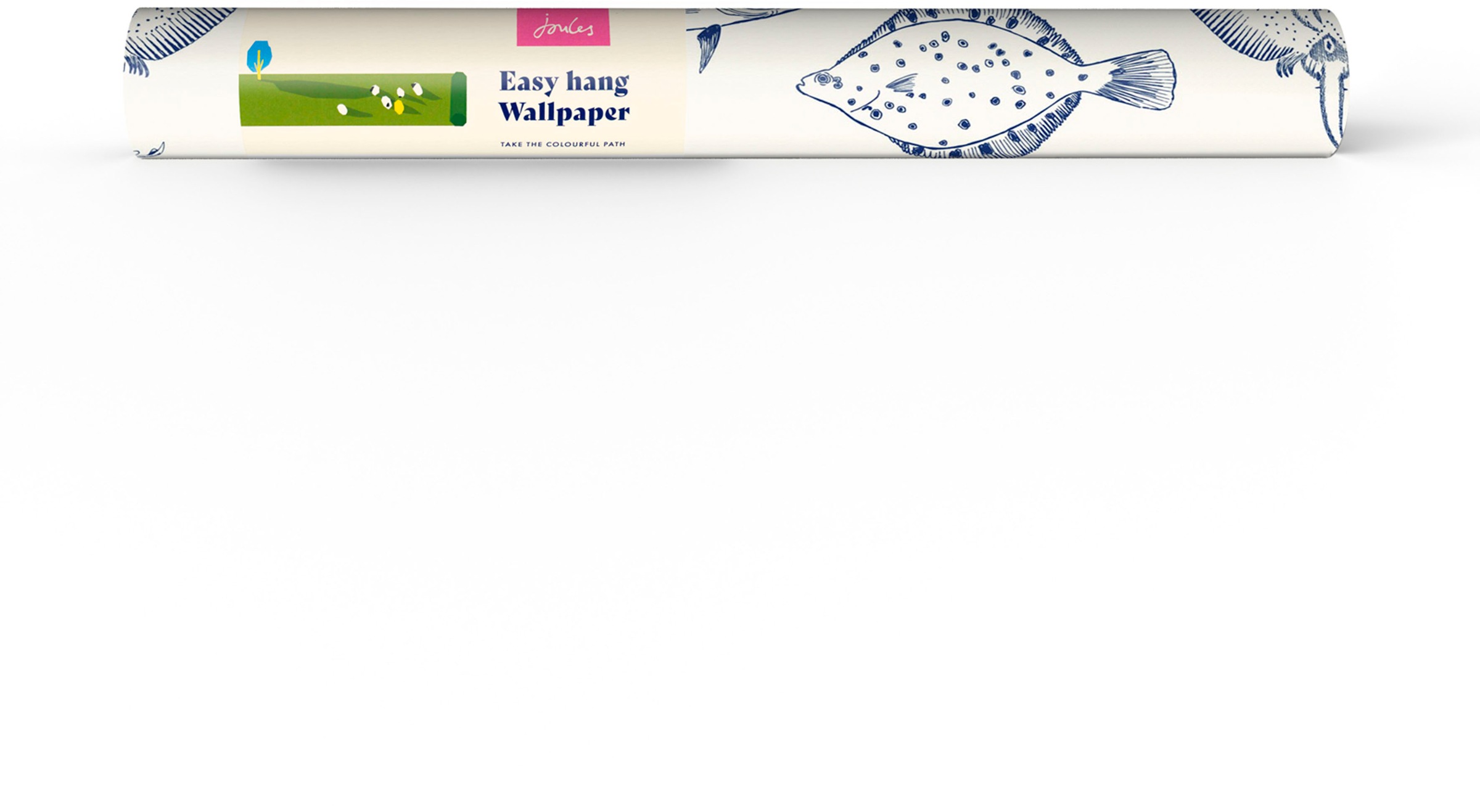 Joules Vliestapete »Name The Plaice Coast Blue« animal print glatt animal print