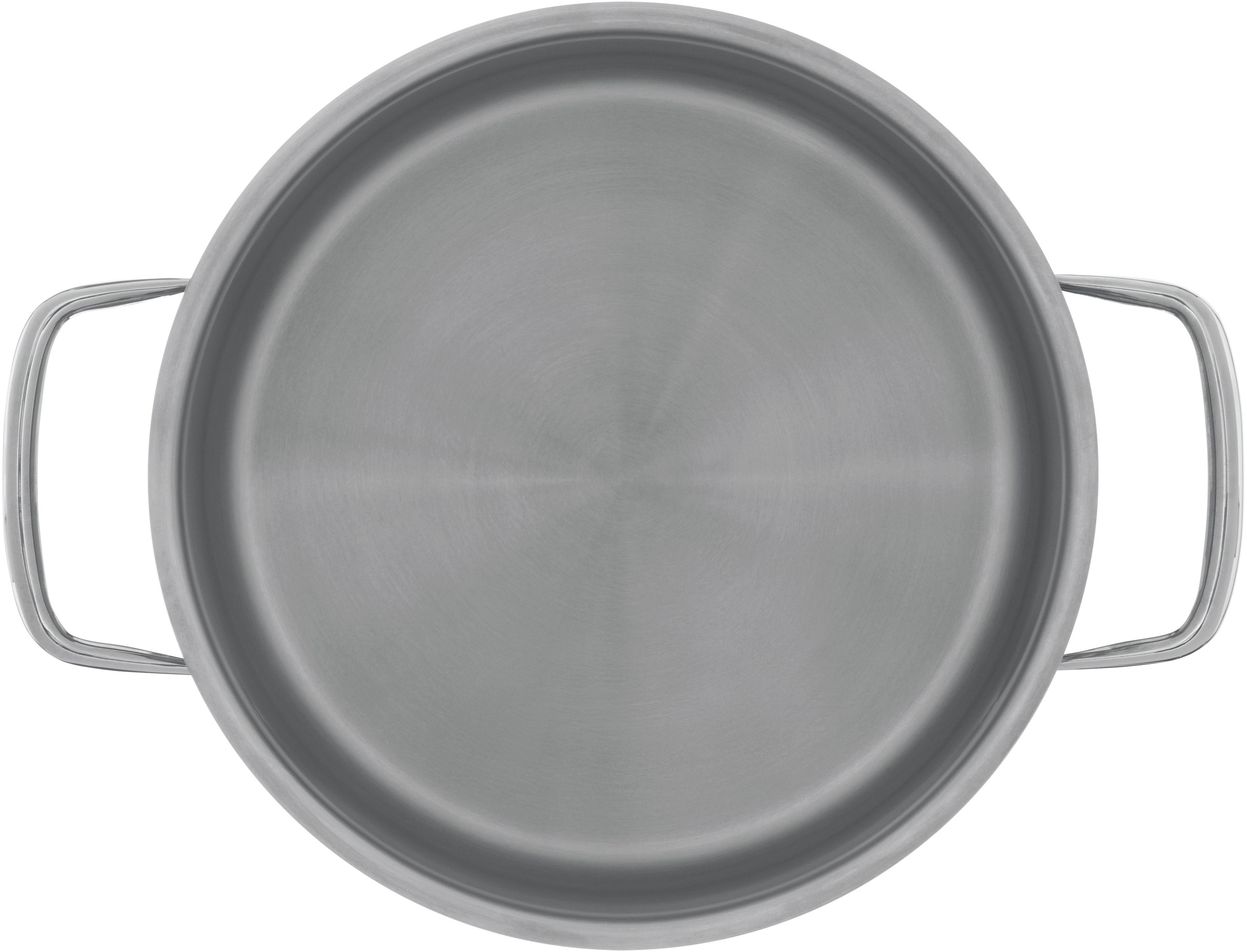 WMF Bratentopf »Compact Cuisine«, Cromargan® Edelstahl Rostfrei 18/10, (2 tlg.), wärmeduzierende Hohlgriffe, Innenskalierung, Schüttrand