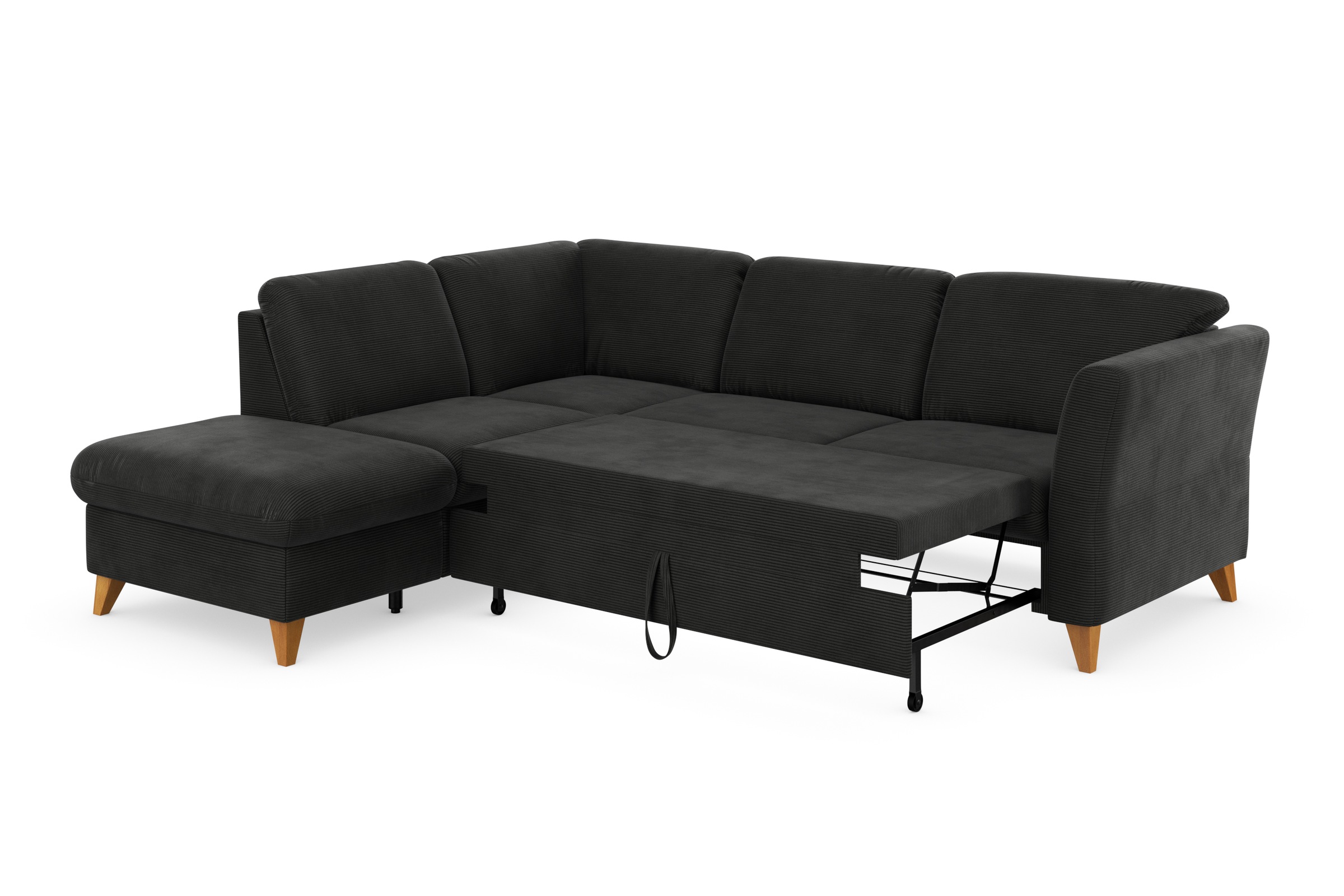 Home affaire Ecksofa »Trelleborg L-Form«, wahlweise mit Bettfunktion und Bettkasten, inkl. Federkern-Polsterung