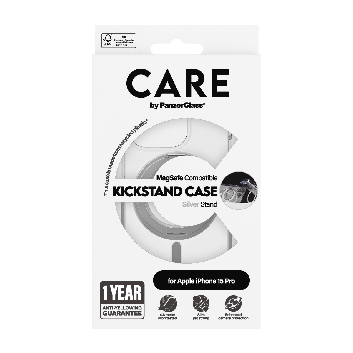 Handyhülle »Kickstand Case mit MagSafe für Apple iPhone 15 Pro«, Backcover, Schutzhülle, Handyschutzhülle, Case, Schutzcase, stoßfest