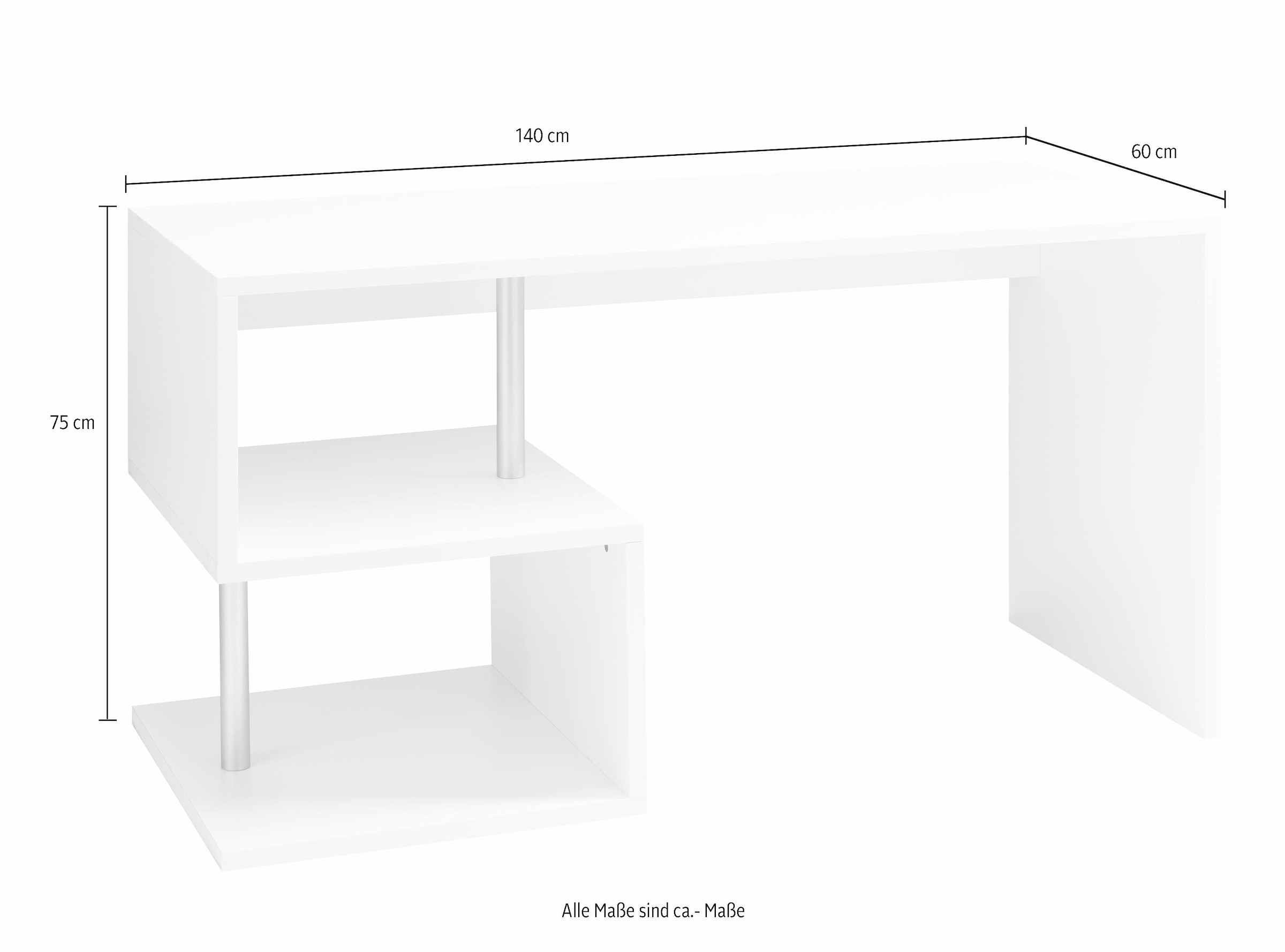 Tecnos Schreibtisch Rechnung kaufen Breite 140 cm »Esse«, auf