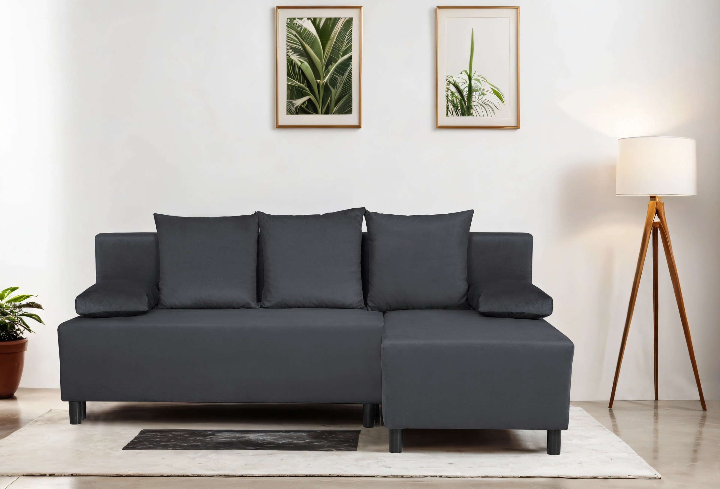 INOSIGN Ecksofa "IWALANI, Schlafsofa mit Bettkasten, Recamiere beidseitig m günstig online kaufen