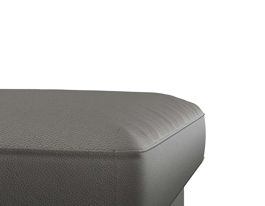 FLEXLUX Pouf »Fiore«, Kaltschaum, Füße Alu+schwarz