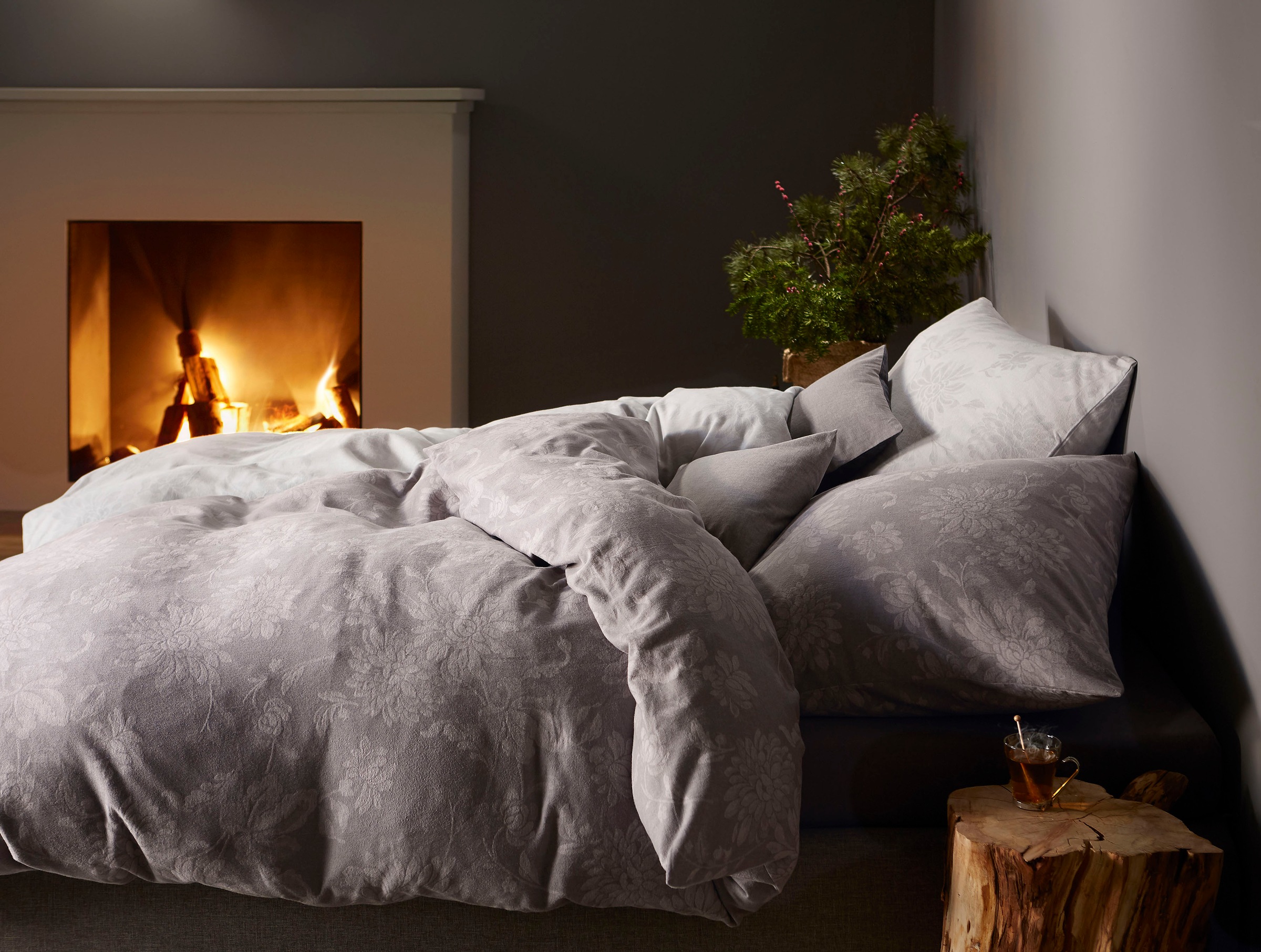 fleuresse Bettwäsche »Lech 4109« 2 Stk. tlg. Jacquard Flanell, Baumwolle, i günstig online kaufen