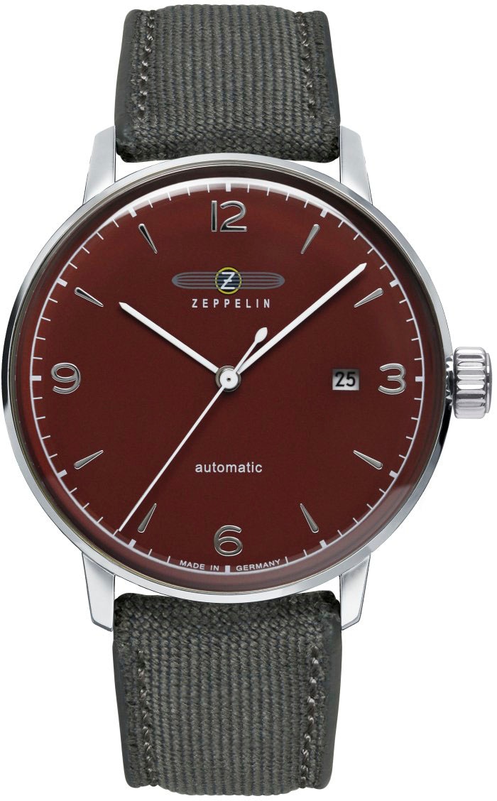 ZEPPELIN Automatikuhr »Hindenburg, Sustainable Planet«, Armbanduhr, Herrenuhr, Datum, Made in Germany