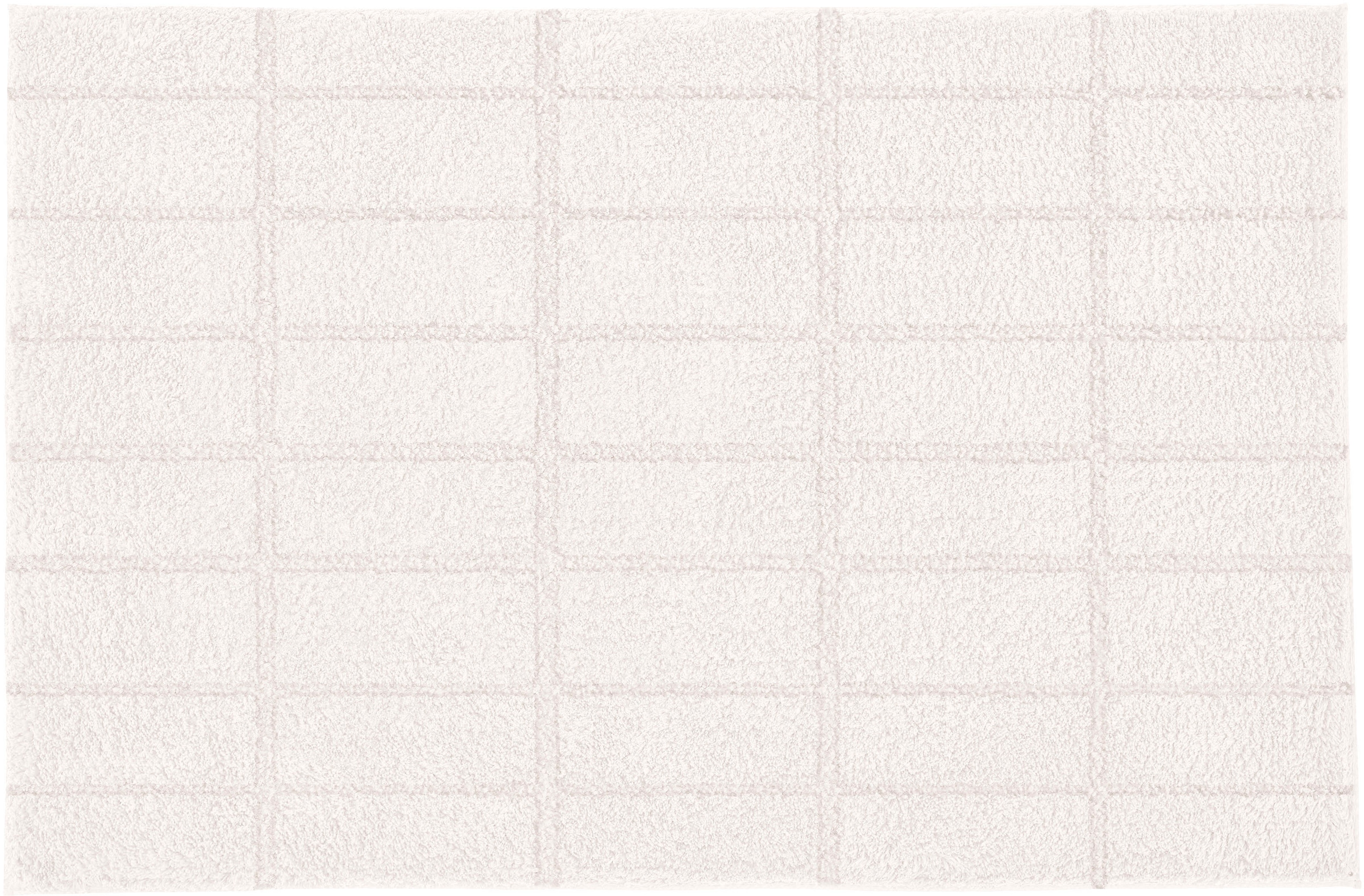 Kleine Wolke Badematte »Tiles«, rutschhemmend beschichtet, fußbodenheizungsgeeignet, Badteppich, Uni Farben, Hoch-Tief Effekt