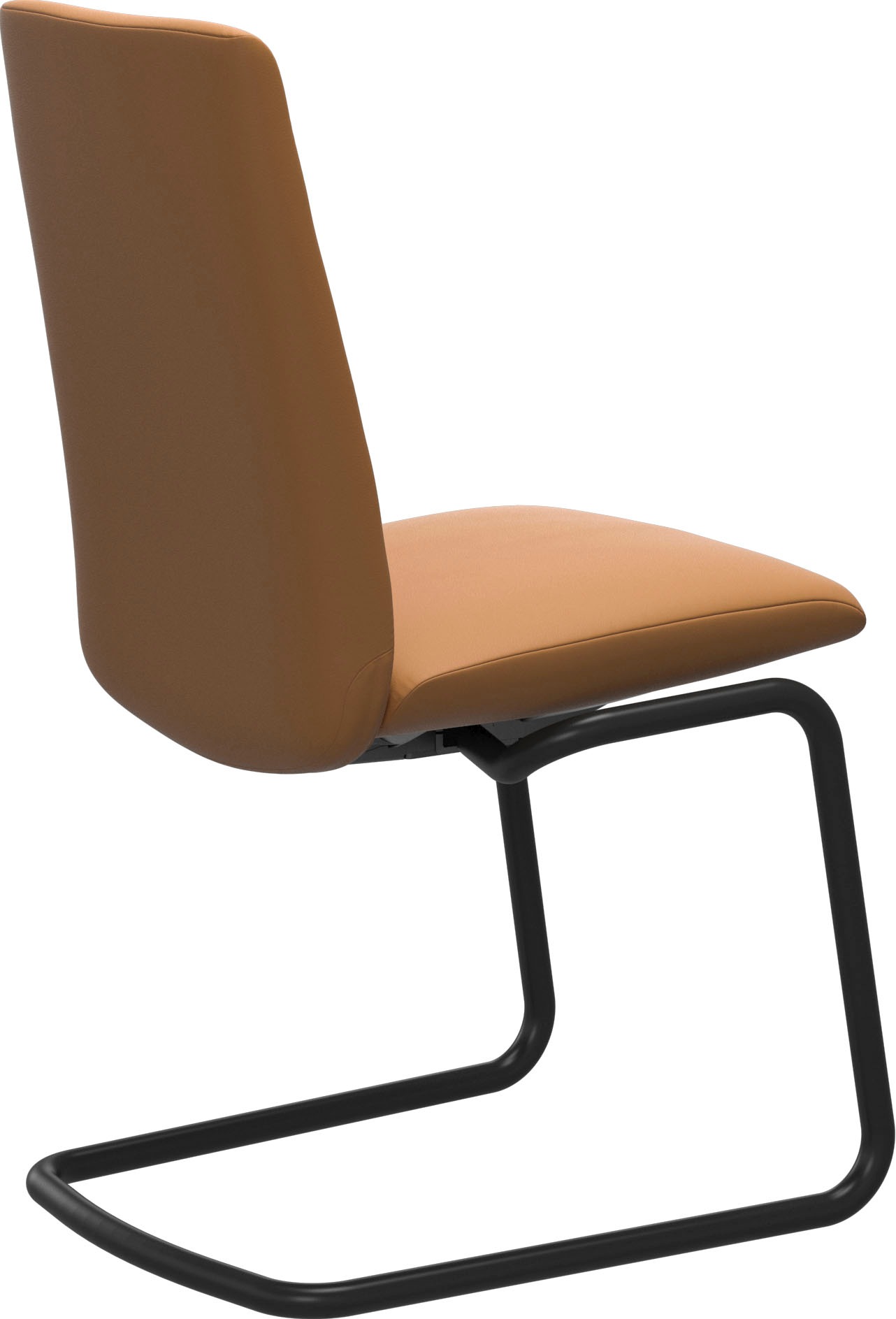 Stressless® Polsterstuhl »Laurel«, Leder BATICK, Low Back, Größe M, mit Beinen aus Stahl in Schwarz matt