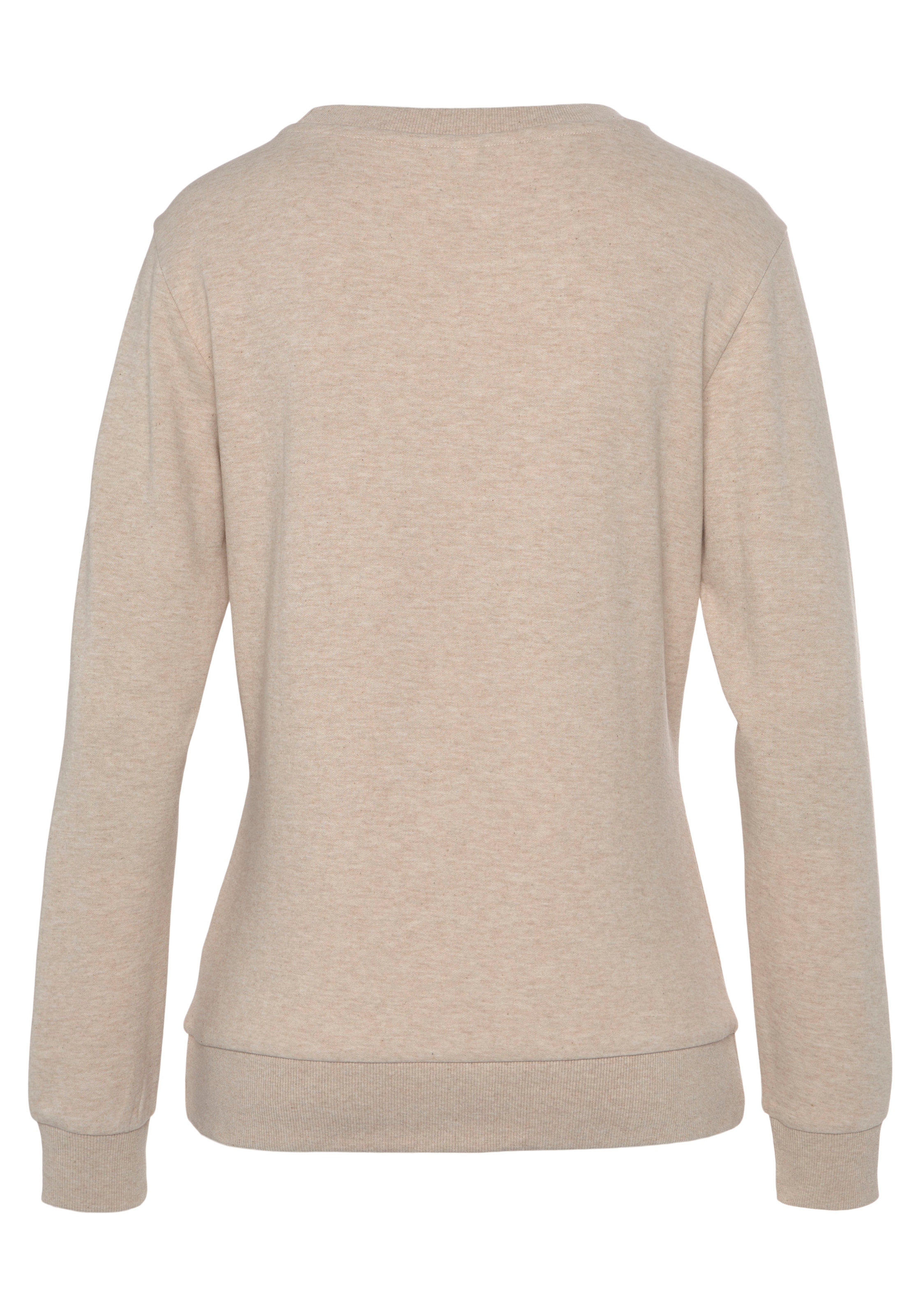 Bench. Loungewear Sweatshirt, mit glänzender Logostickerei, Loungewear