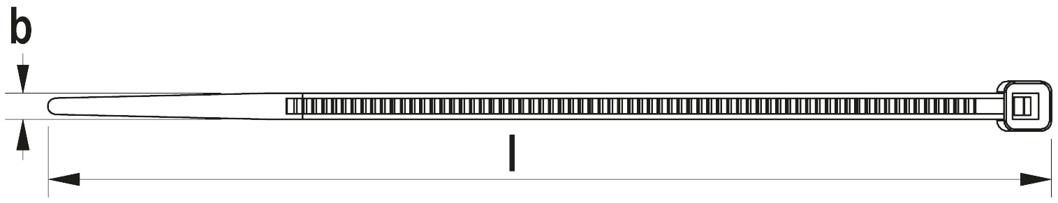 fischer Kabelbinder »69379«, (Packung, 100 St.), BxL: 8,8 x 116,8 mm