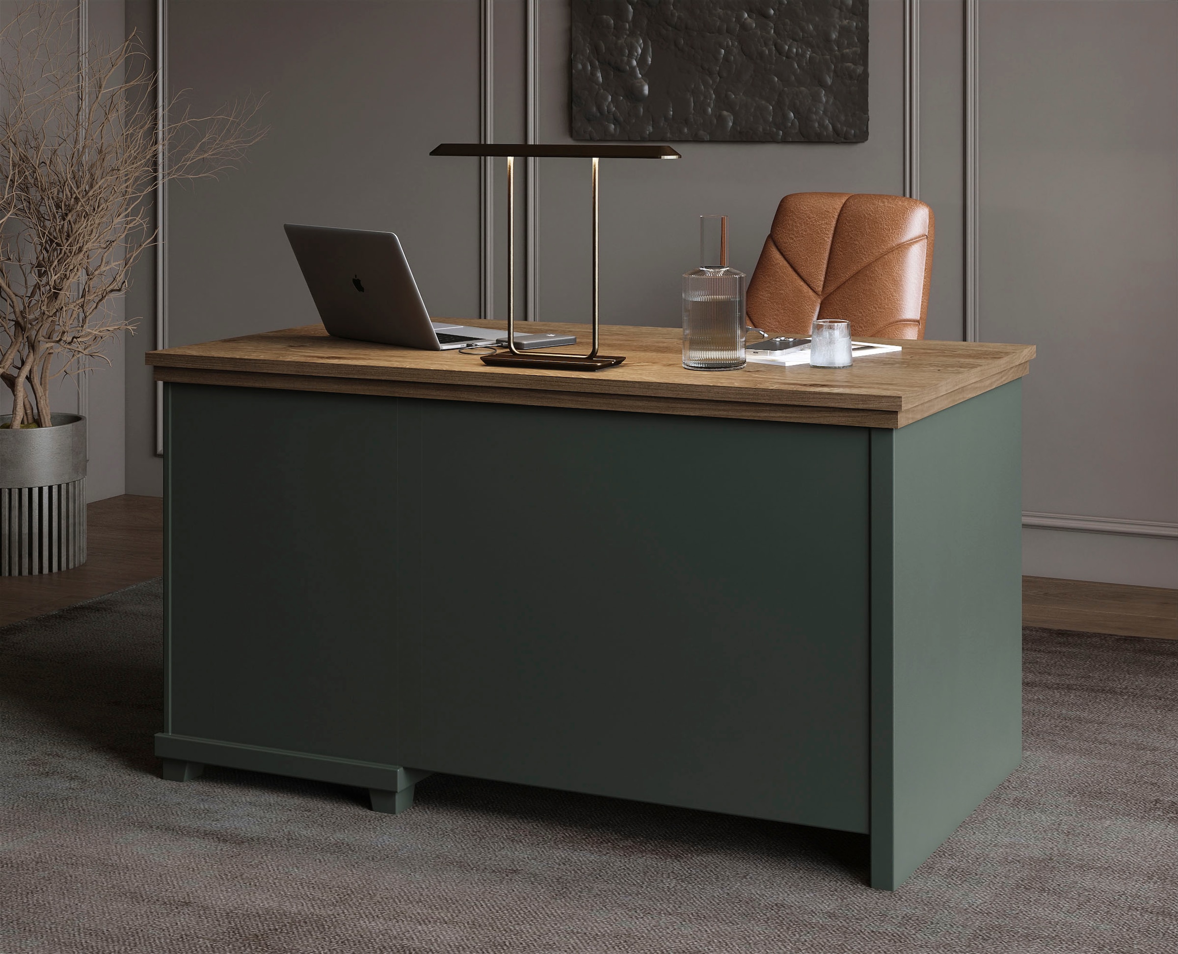 Helvetia Schreibtisch »Evora Schreibtisch« Schreibtisch in moderner Landhaus Stil