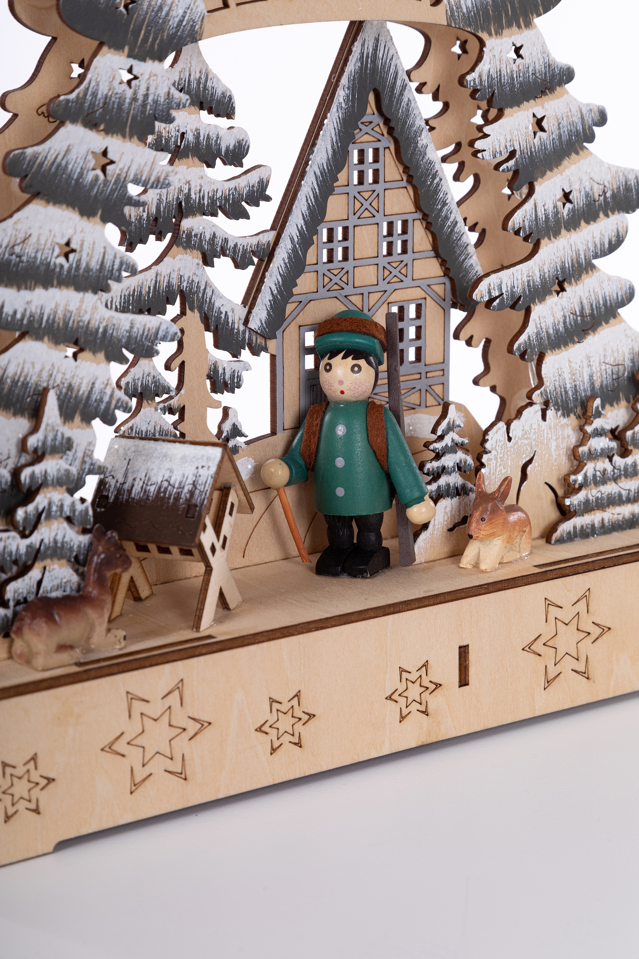 Myflair Möbel & Accessoires Weihnachtsdorf »Weihnachtsdeko«,  Tannenbaumform, Höhe ca. 33 cm online bestellen | Weihnachtsdörfer