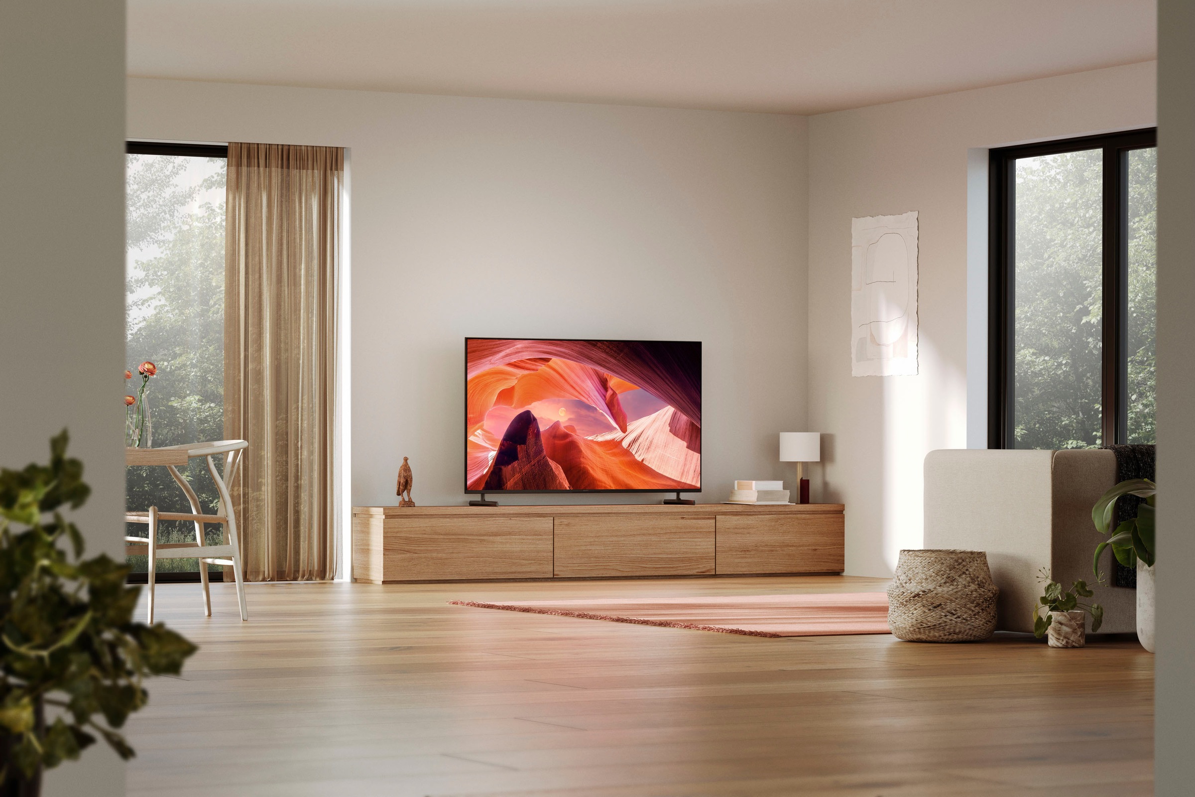 Sony LED-Fernseher »KD-43X80L«, 108 cm/43 Zoll, 4K Ultra HD, Google TV-Smart-TV, HDR, X1-Prozessor, Sprachsuche,BRAVIACore, Triluminos Pro, Gaming-Menü