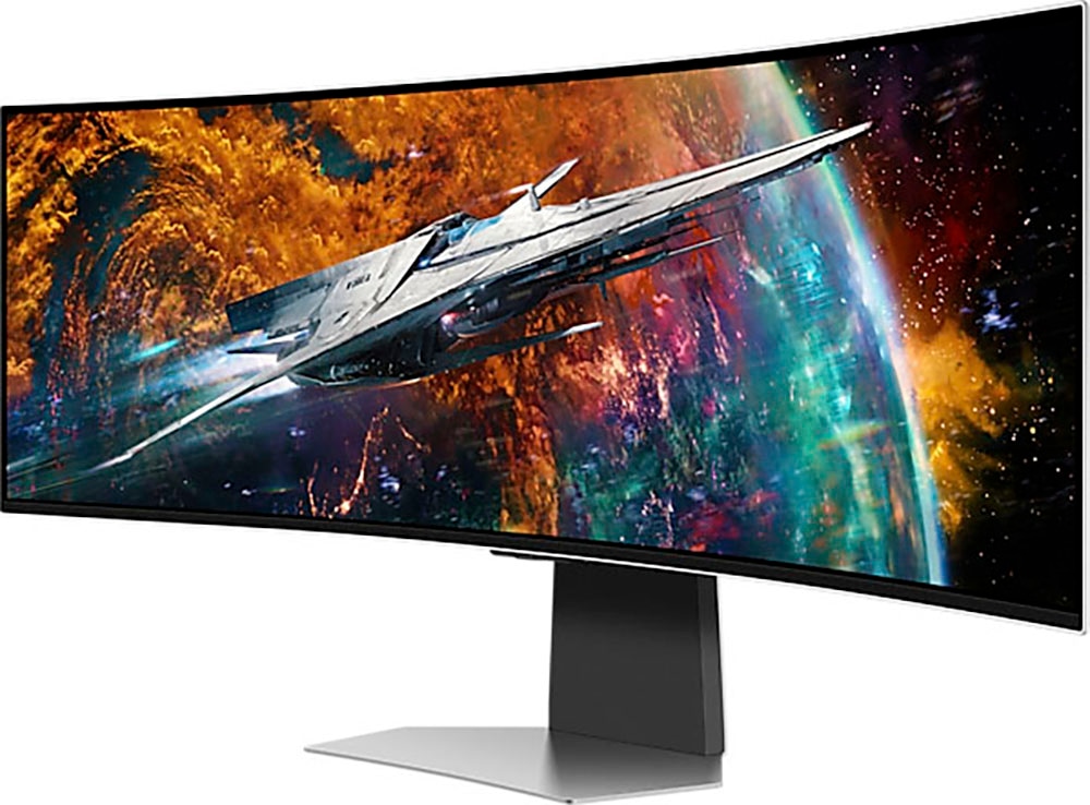 Samsung Curved-Gaming-OLED-Monitor »Odyssey OLED G9 S49CG954SU«, 124 cm/49 Zoll, 5120 x 1440 px, Quad HD, 0,03 ms Reaktionszeit, 240 Hz, 0.03ms (G/G)