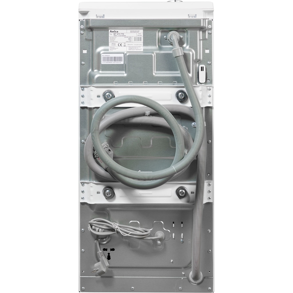 Amica Waschmaschine Toplader »WT 473 710«, WT 473 710, 7,5 kg, 1300 U/min