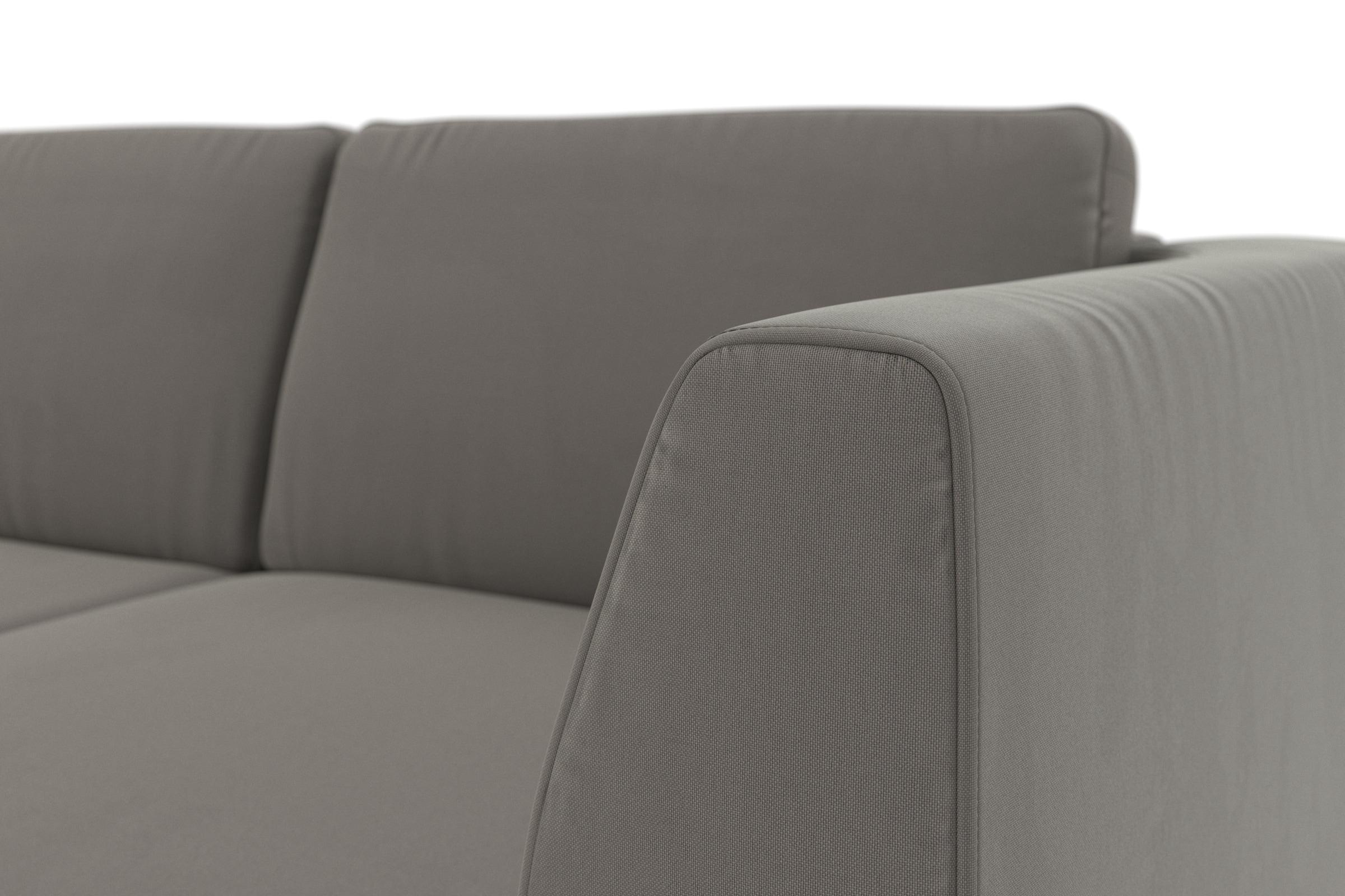 sit&more Ecksofa »Olsen L-Form«, inklusive Sitztiefenverstellung, wahlweise mit Bettfunktion, 15cm hoch