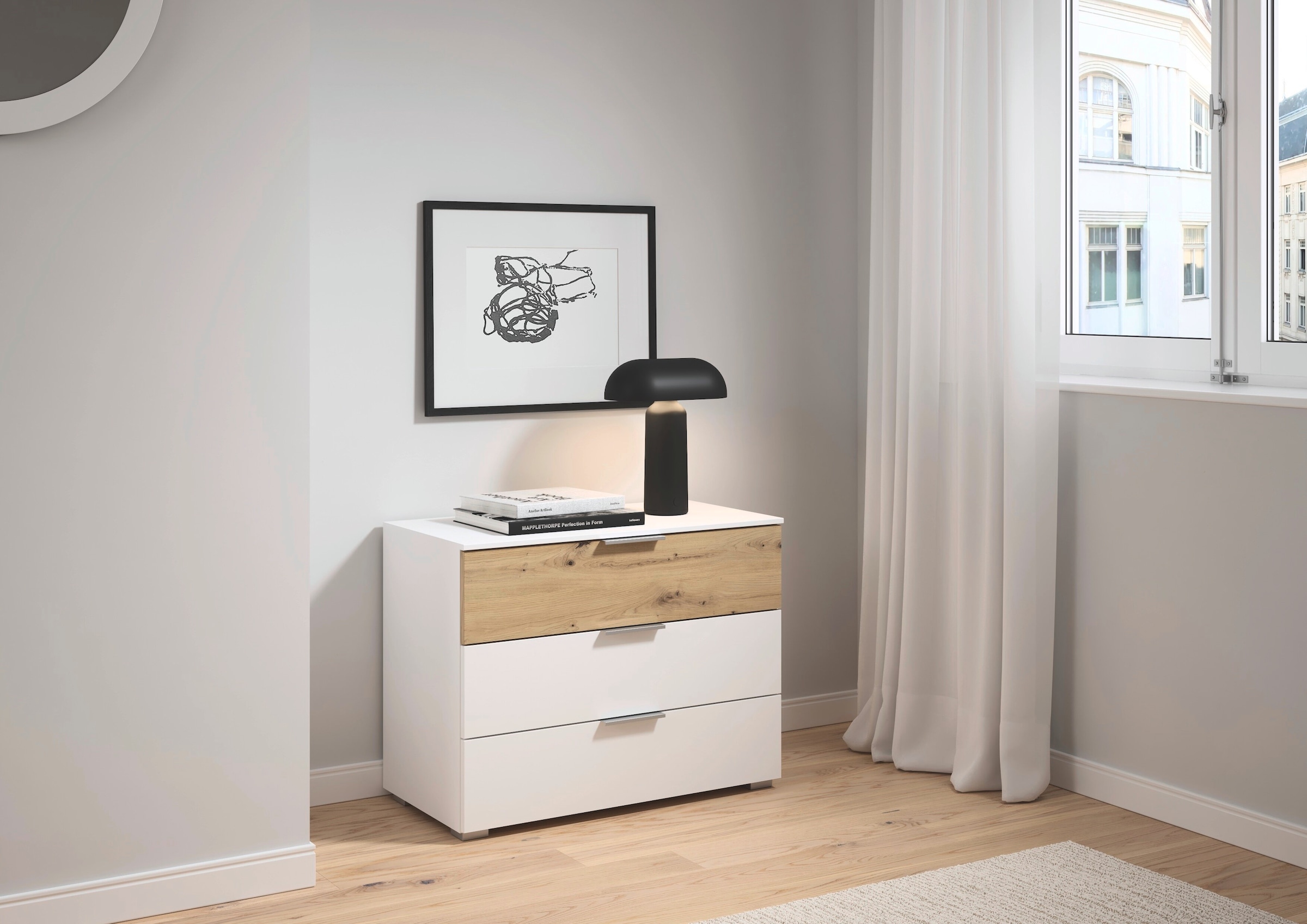 rauch Schubkastenkommode »Lowboard Sideboard Schubladenkommode Kommode ASTANA« Breite 80 cm / Höhe 61 cm, 