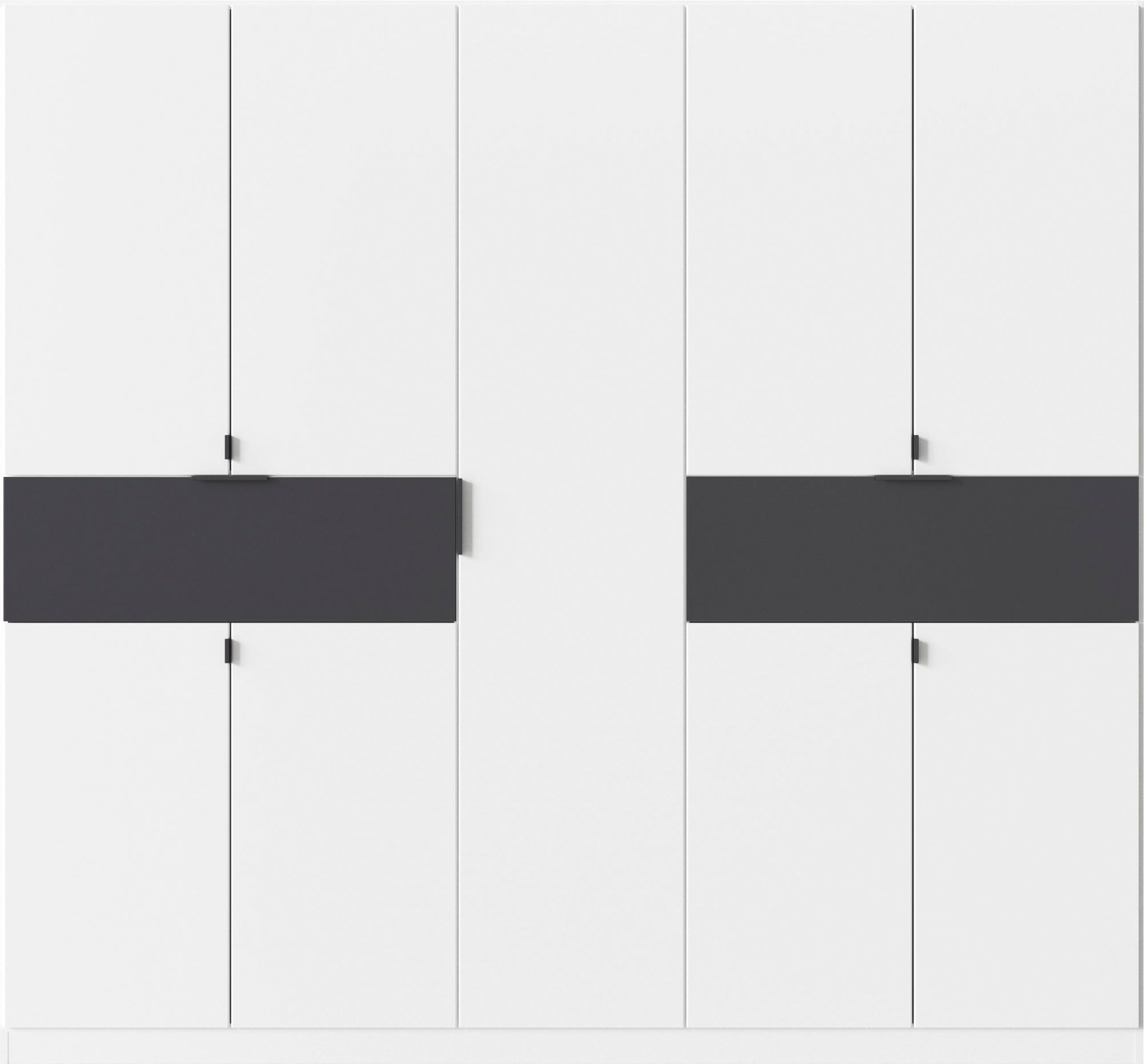 rauch Drehtürenschrank »Kleiderschrank Schrank Garderobe Wäscheschrank TICAO«, (Schubladen in der Höhe variabel positionierbar), mit 2 geräumigen Schubladen, viel Stauraum MADE IN GERMANY