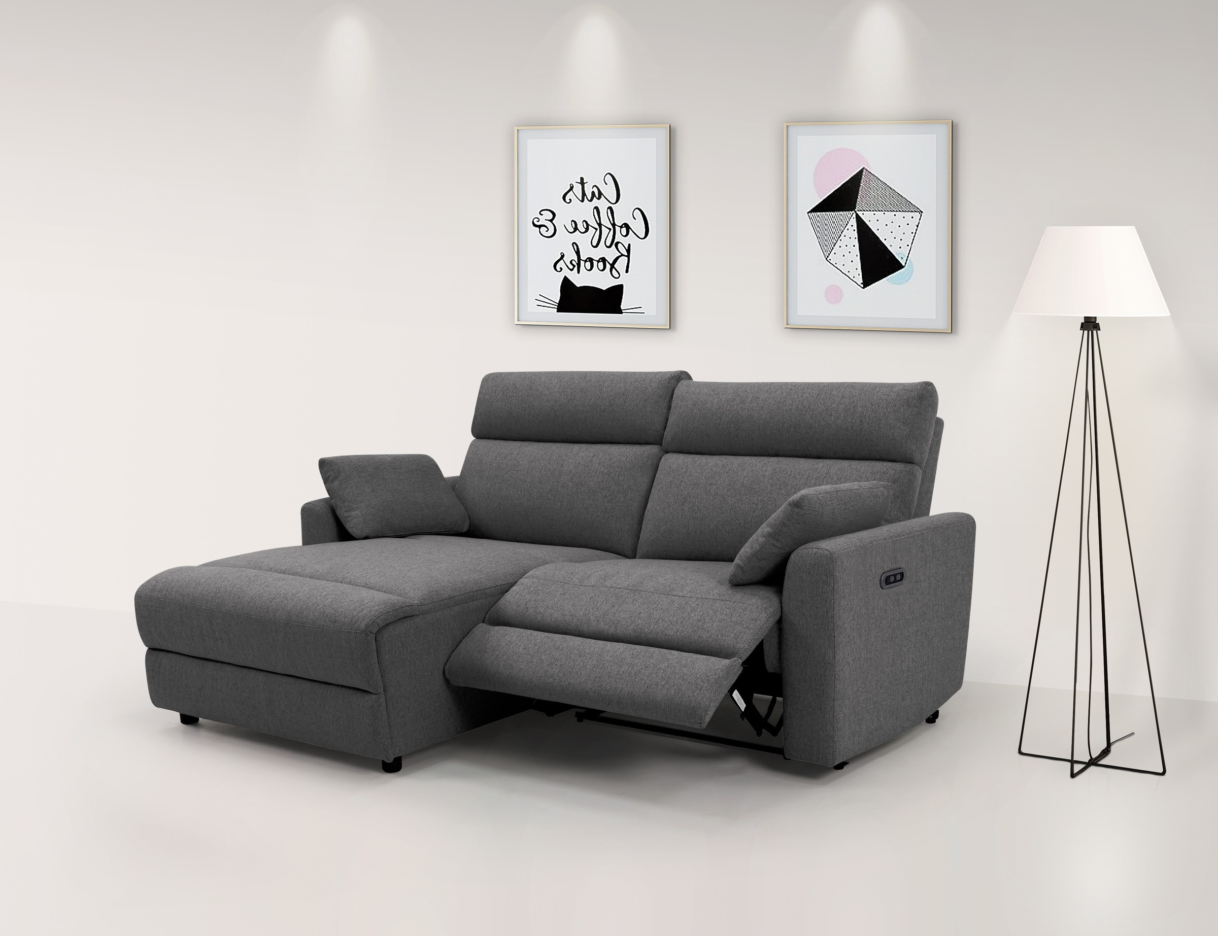 INOSIGN Ecksofa »JENNA, L-Form, 209cm, manuelle u. elektrische Funktion, mi günstig online kaufen