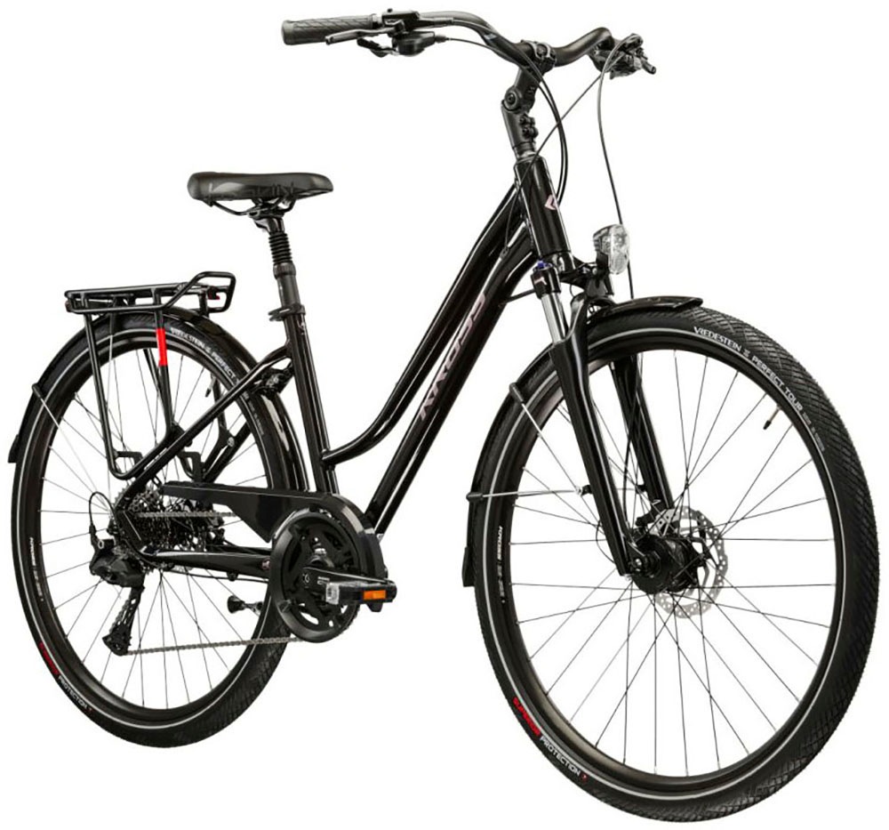 Kross Trekkingrad »Damen-Trekkingrad 28" Trans 7.0 Schwarz 20 Gänge« 20 Gang Shimano CUES U6020 Schaltwerk Kettenschaltung