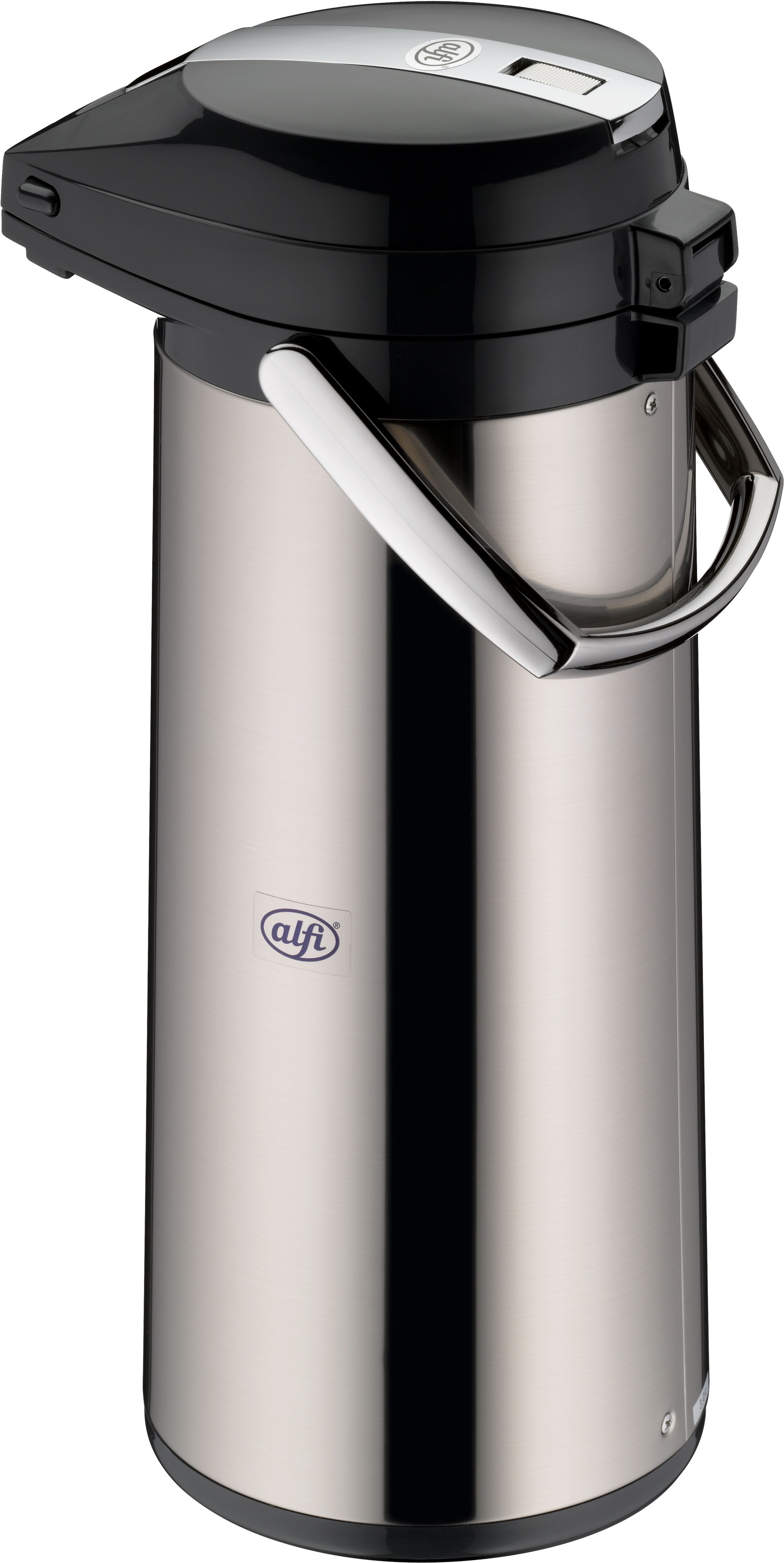 Alfi Pump-Isolierkanne, 3,0 l, Edelstahl, mit Glaseinsatz