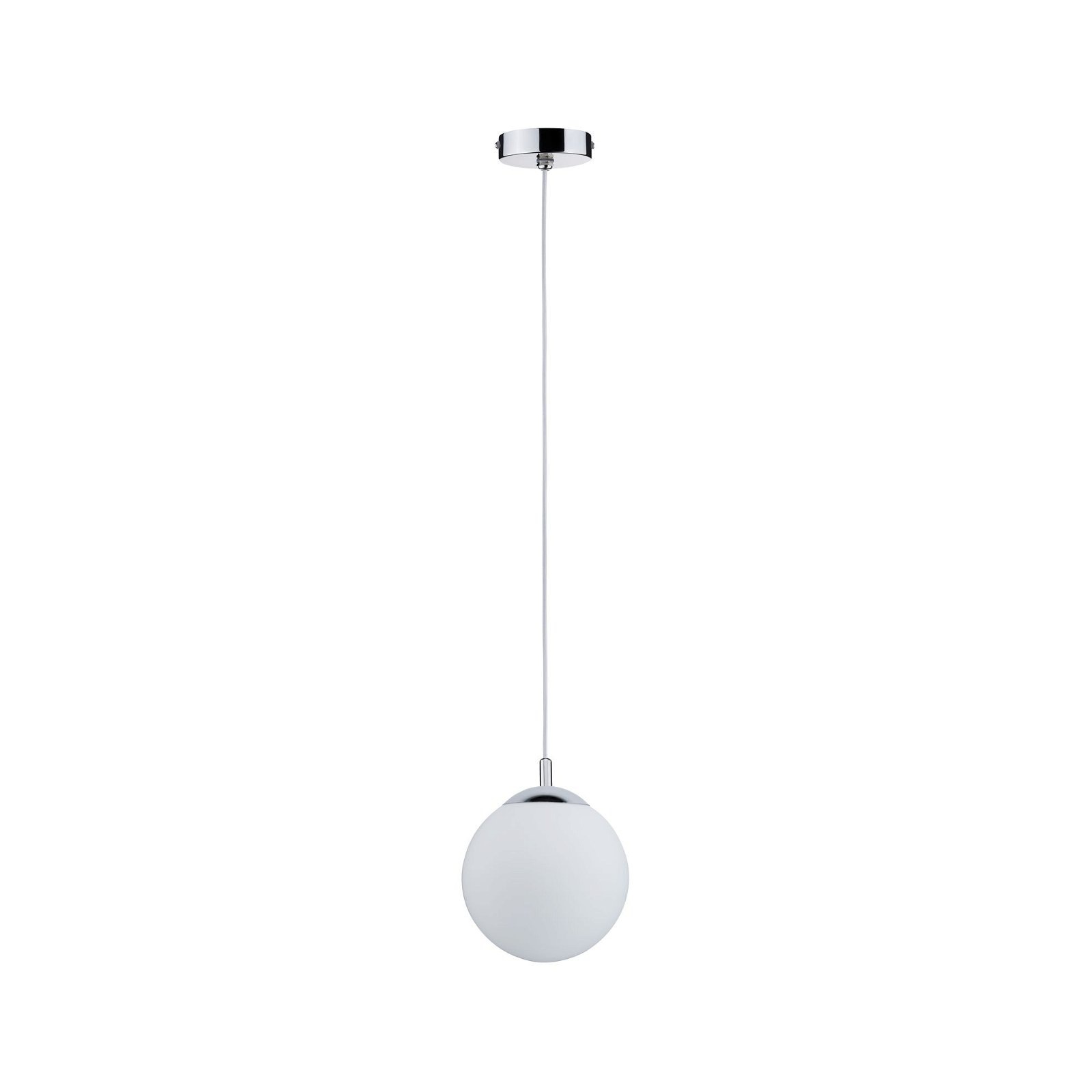 Paulmann Pendelleuchte »Globe IP44 E27 max. 20W Satin, Chrom dimmbar«, 1 fl günstig online kaufen