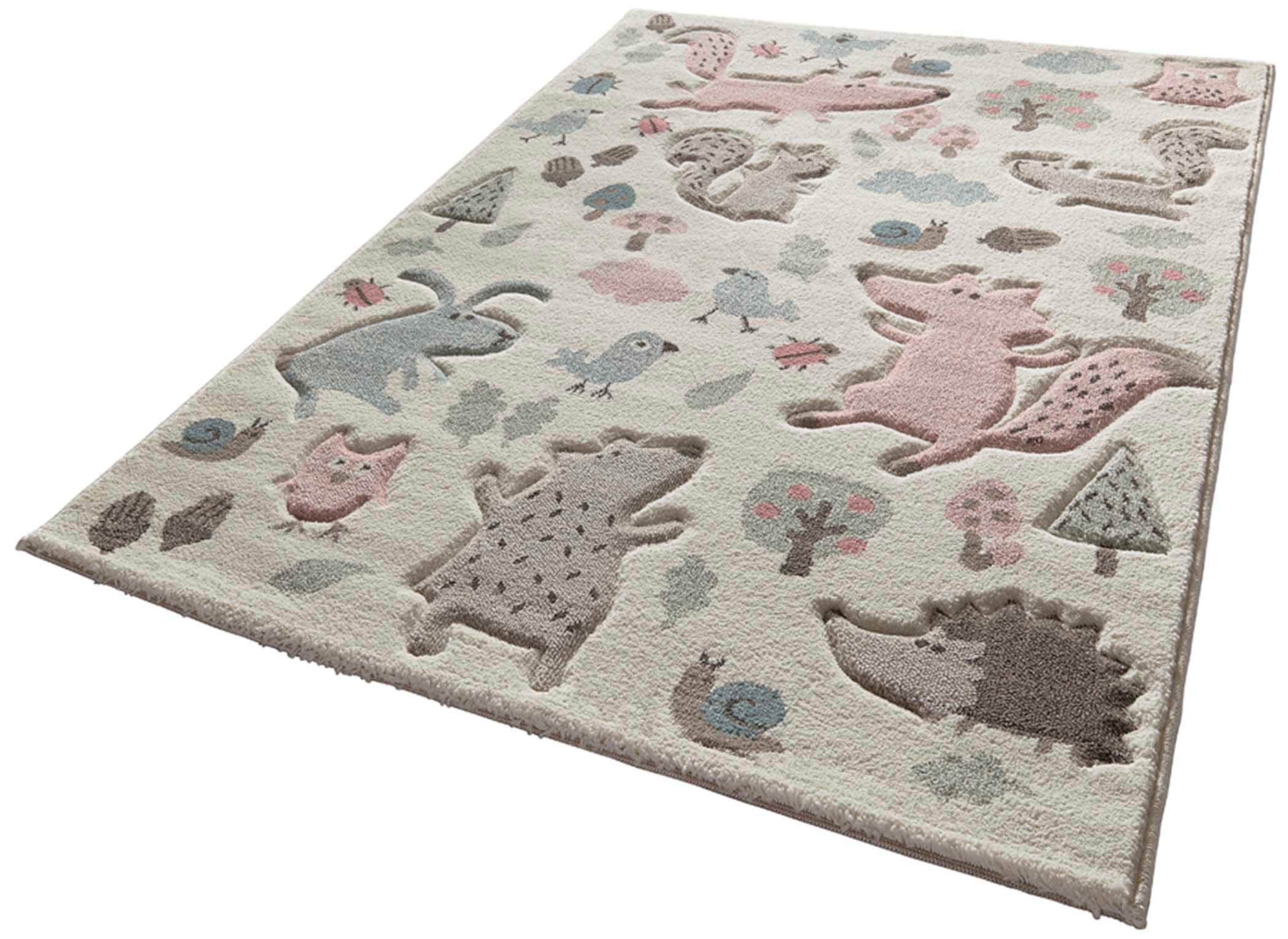 Sigikid Kinderteppich »Forest«, rechteckig, 13 mm Höhe, Wald Tiere Design, günstig online kaufen