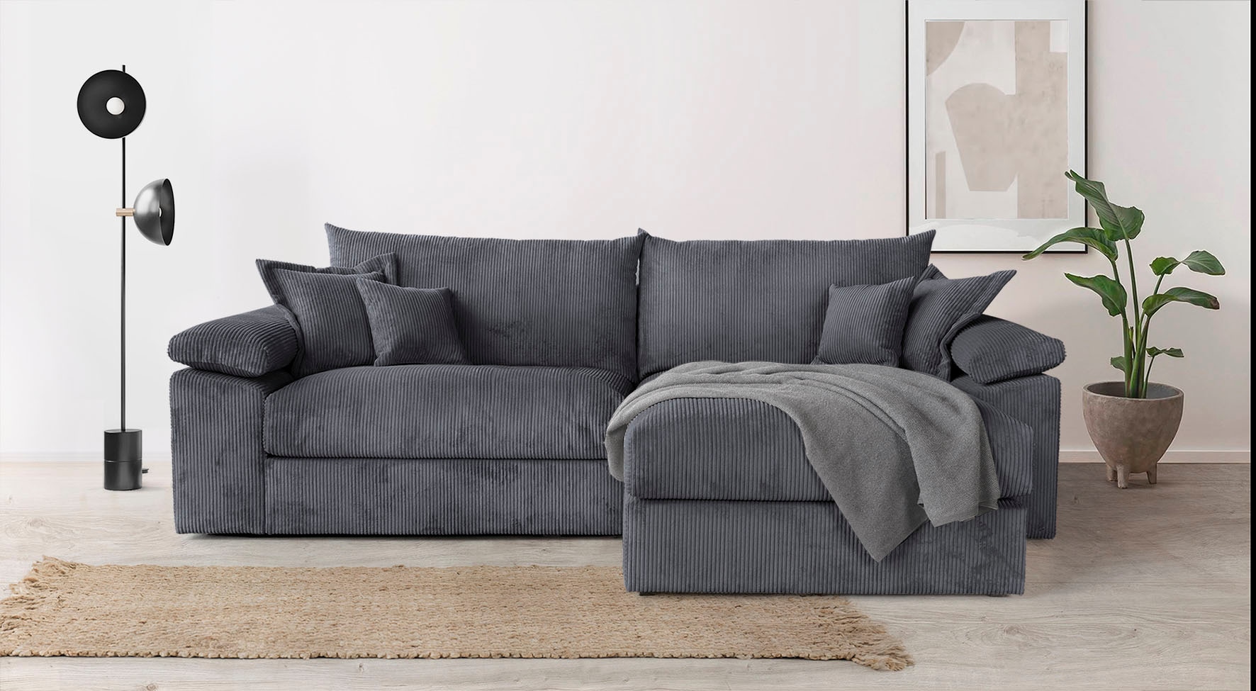 Home affaire Ecksofa »Soft&Cosy XXL L-Form - Breite 303 cm«, Mega-Sofa, in günstig online kaufen
