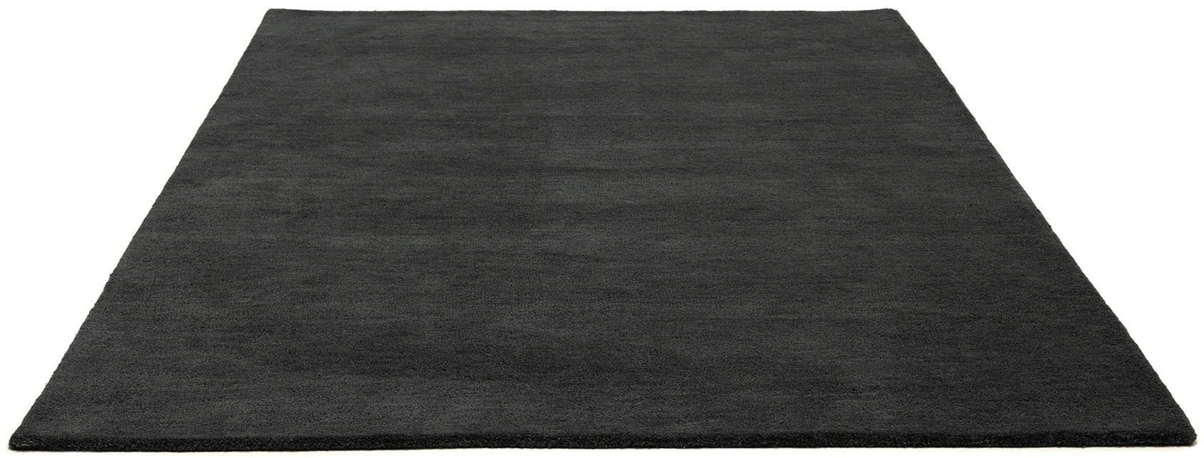 my home Wollteppich »Gabbo Natur, Handweb Teppich, reine Wolle, handgewebt«, rechteckig, 14 mm Höhe, reine Wolle, Uni,handgewebt, Wohnzimmer, Schlafzimmer, Esszimmer