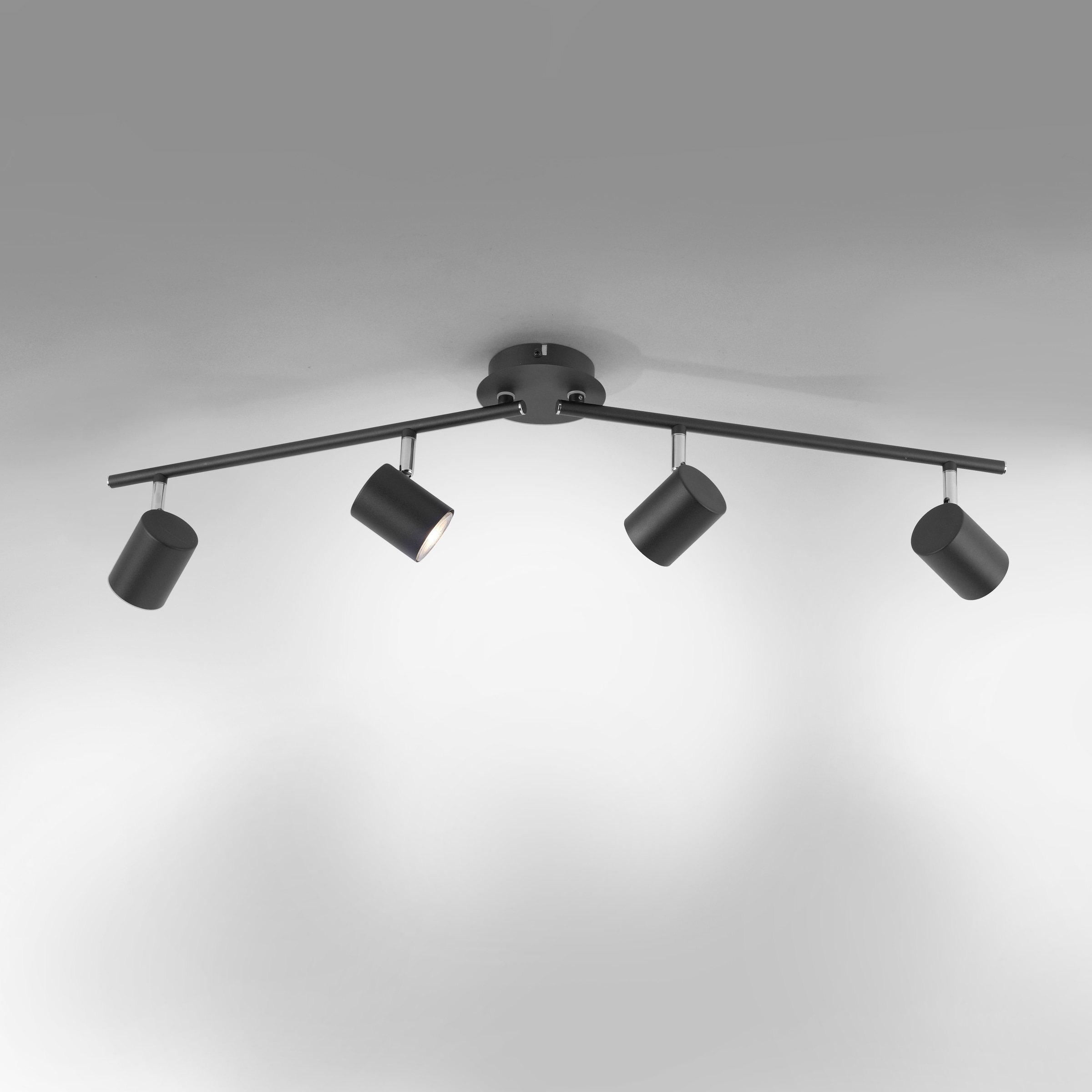 JUST LIGHT LED Deckenleuchte »TARIK«, 4 flammig, Leuchtmittel GU10 | LED wechselbar, LED