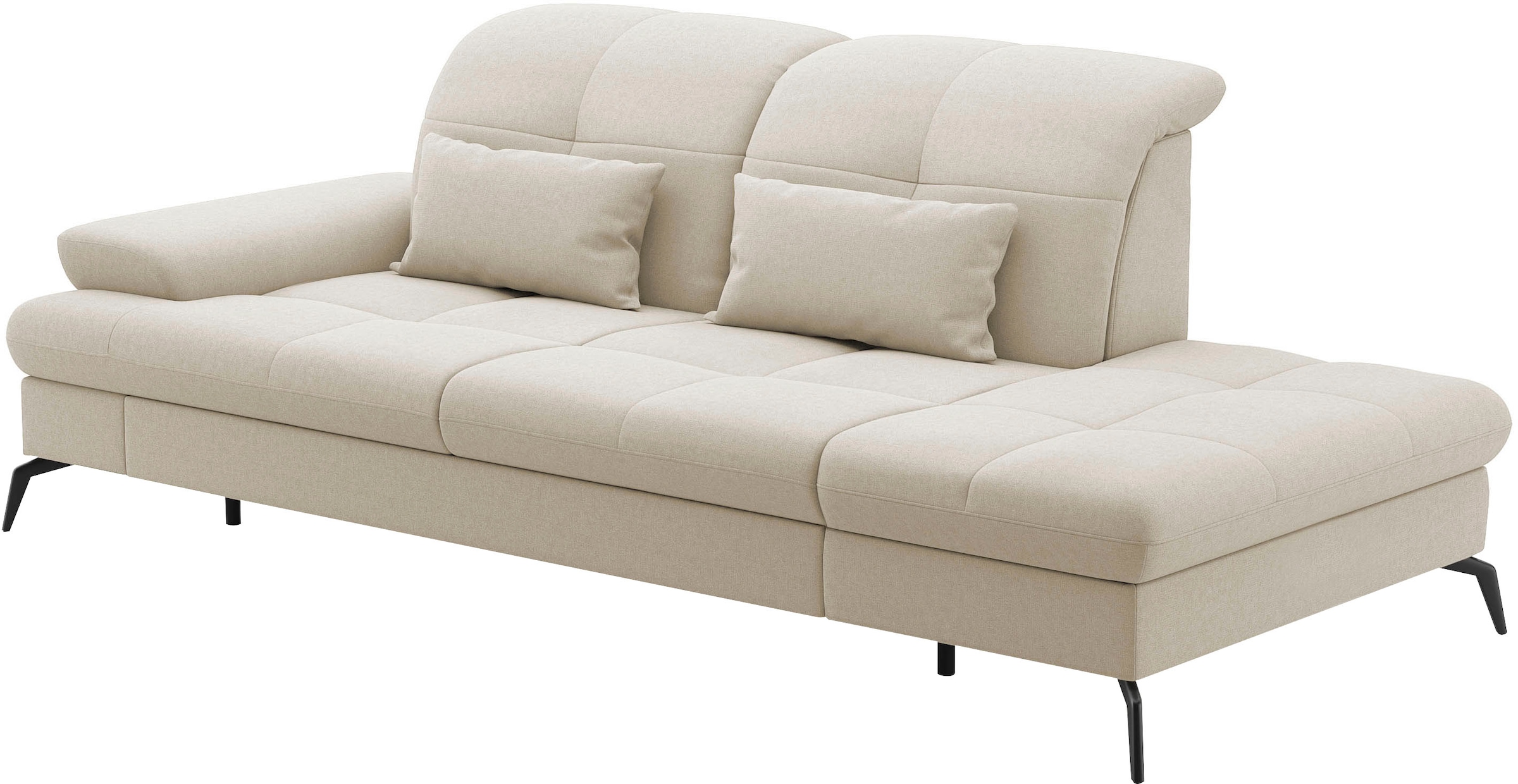 sit&more Recamiere »Amica, inkl. Sitztiefenverstellung und Armteilverstellung« wahlweise mit Kopfteilverstellung und Stauraum