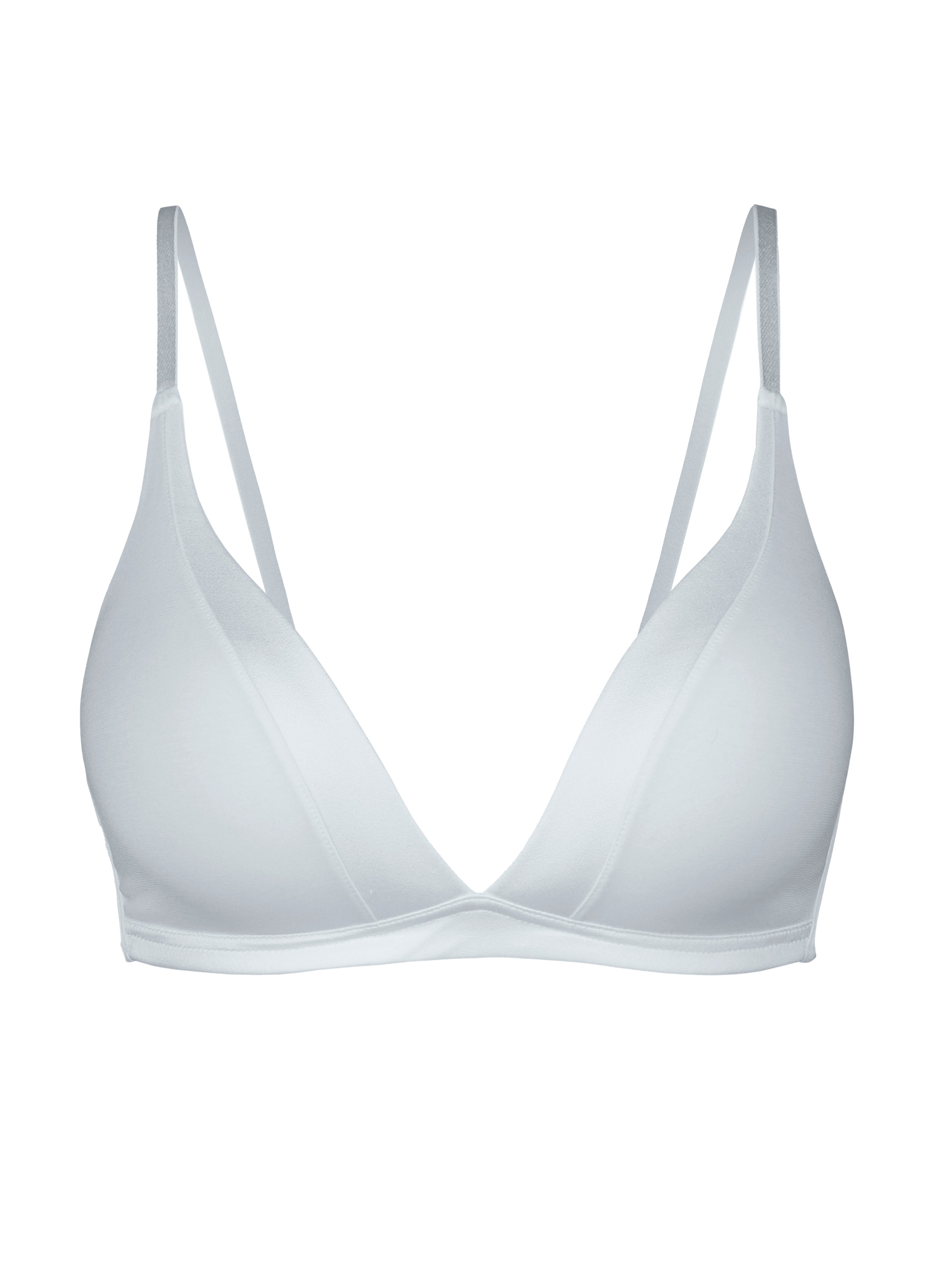 CALIDA Triangel-BH »Cate«, Satinblende, ohne Bügel, Single-Jersey Qualität, elastisch, weich