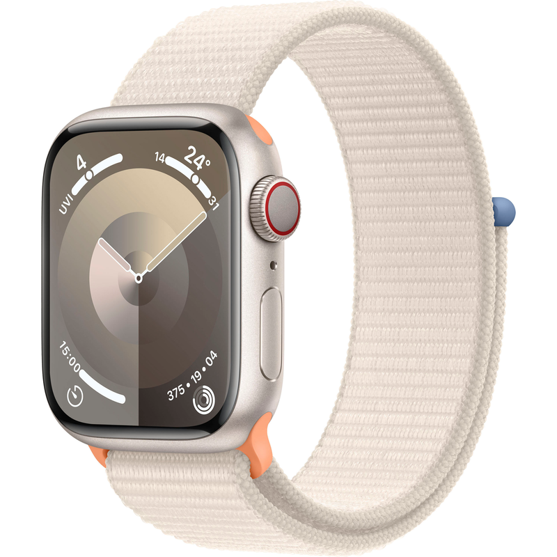 APPLE Smartwatch »Watch Series 9 Aluminium« (4, 1 cm / 1, 61 ′′) Watch OS 10;EKG;Blutsauerstoff App;Herzfrequenz Polarstern