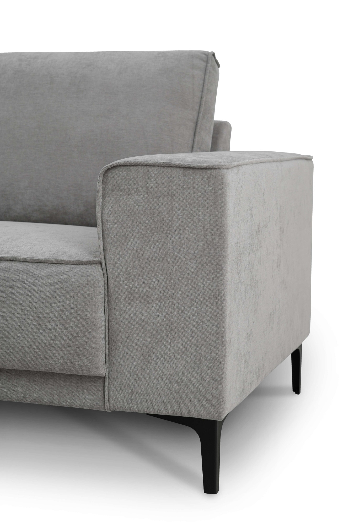 Places of Style Ecksofa »Polsterecke Oland, Struktur, Flachgewebe, Luxus-Microfaser, Boucle«, 280 cm, im zeitlosem Design und hochwertiger Verabeitung