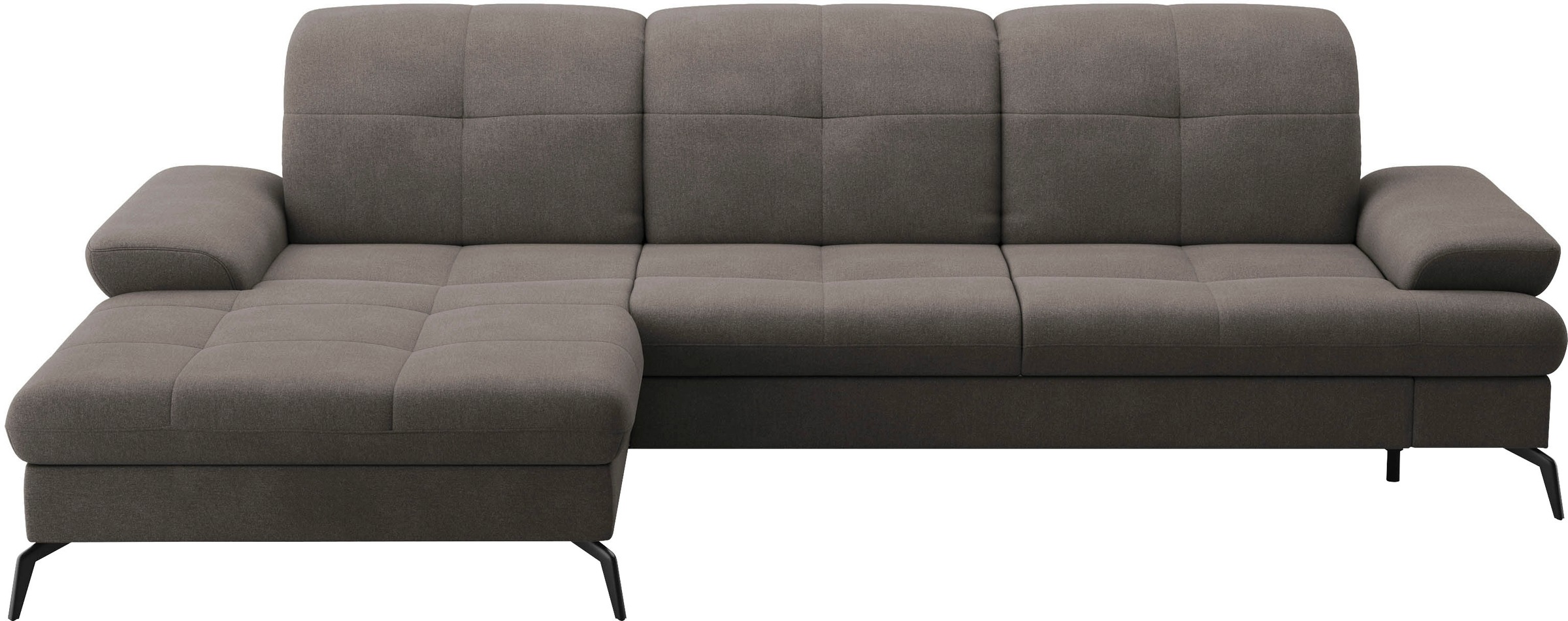 sit&more Ecksofa »Amica, L-Form, inkl. Sitztiefenverstellung & Armteilverstellung«, wahlweise mit Bettfunktion, Bettkasten und Kopfteilverstellung