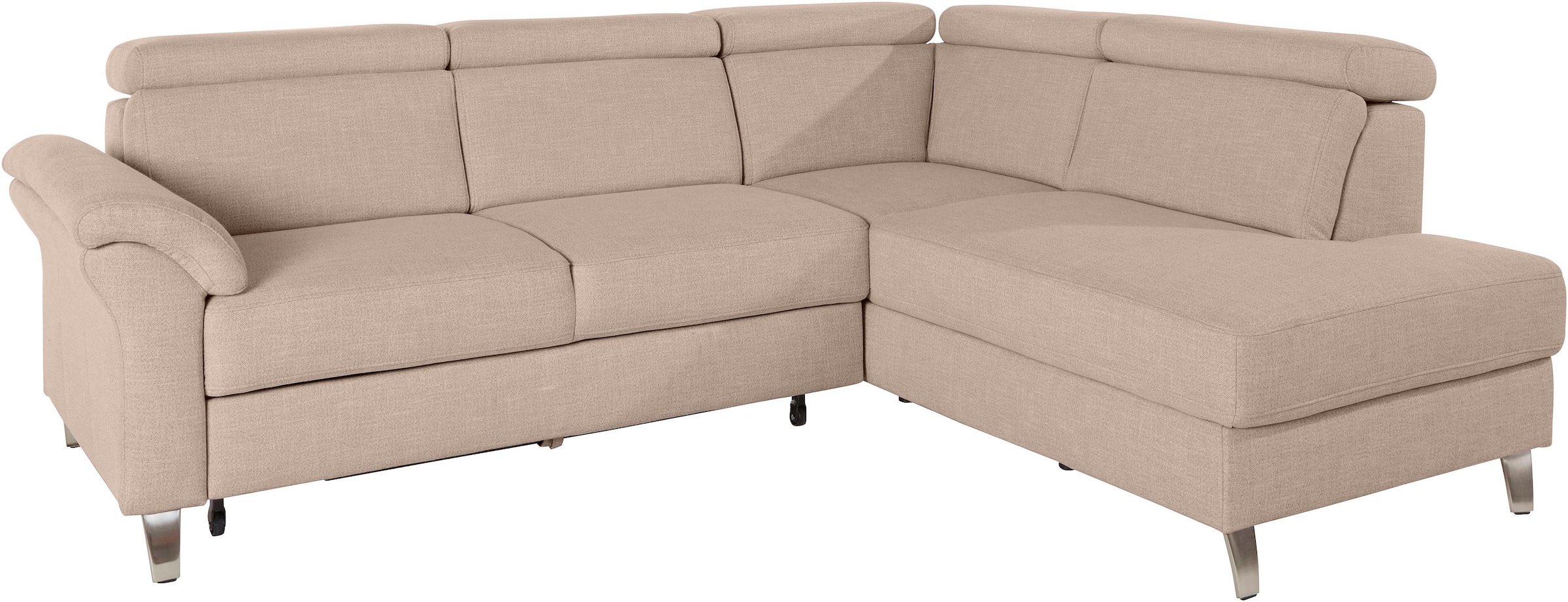 sit&more Ecksofa »Arngast L-Form« inklusive Kopfteilverstellung und Federke günstig online kaufen