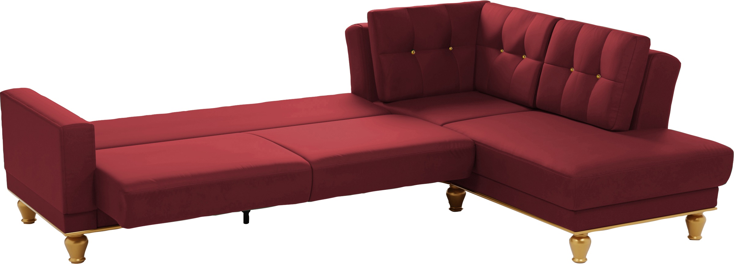 sit&more Ecksofa »Orient 5 L-Form«, mit Strass-Stein, wahlweise mit Bettfunktion und Bettkasten