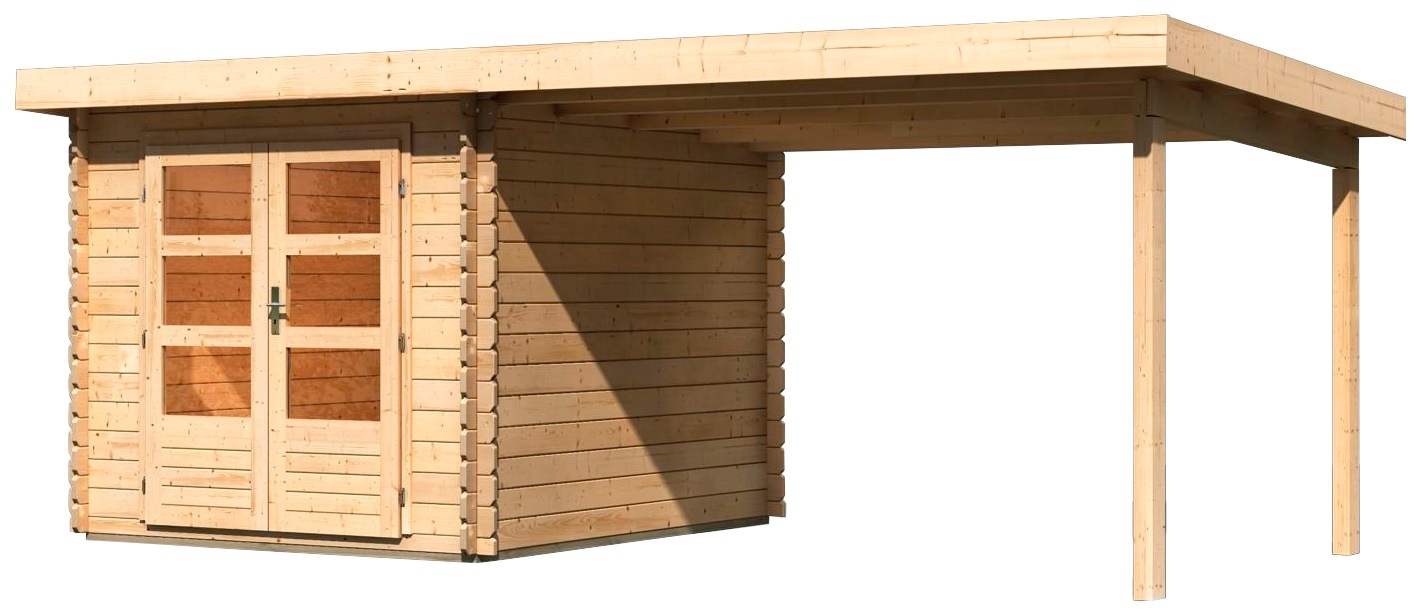 KONIFERA Gartenhaus »Schloßsee 4«, mit Anbaudach kaufen