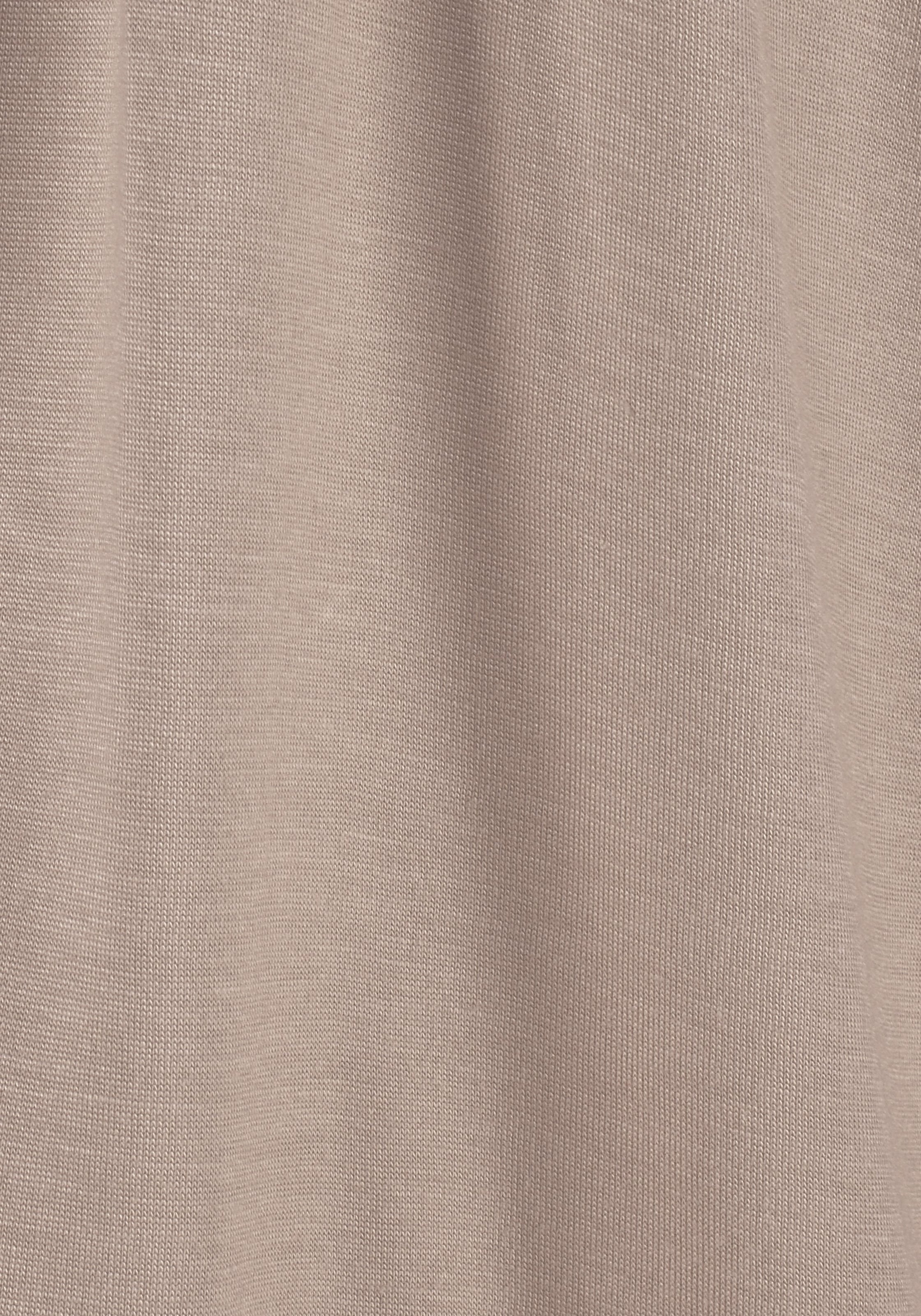 LASCANA V-Shirt, mit breitem Gummizugbund, T-Shirt mit V-Ausschnitt, Basic