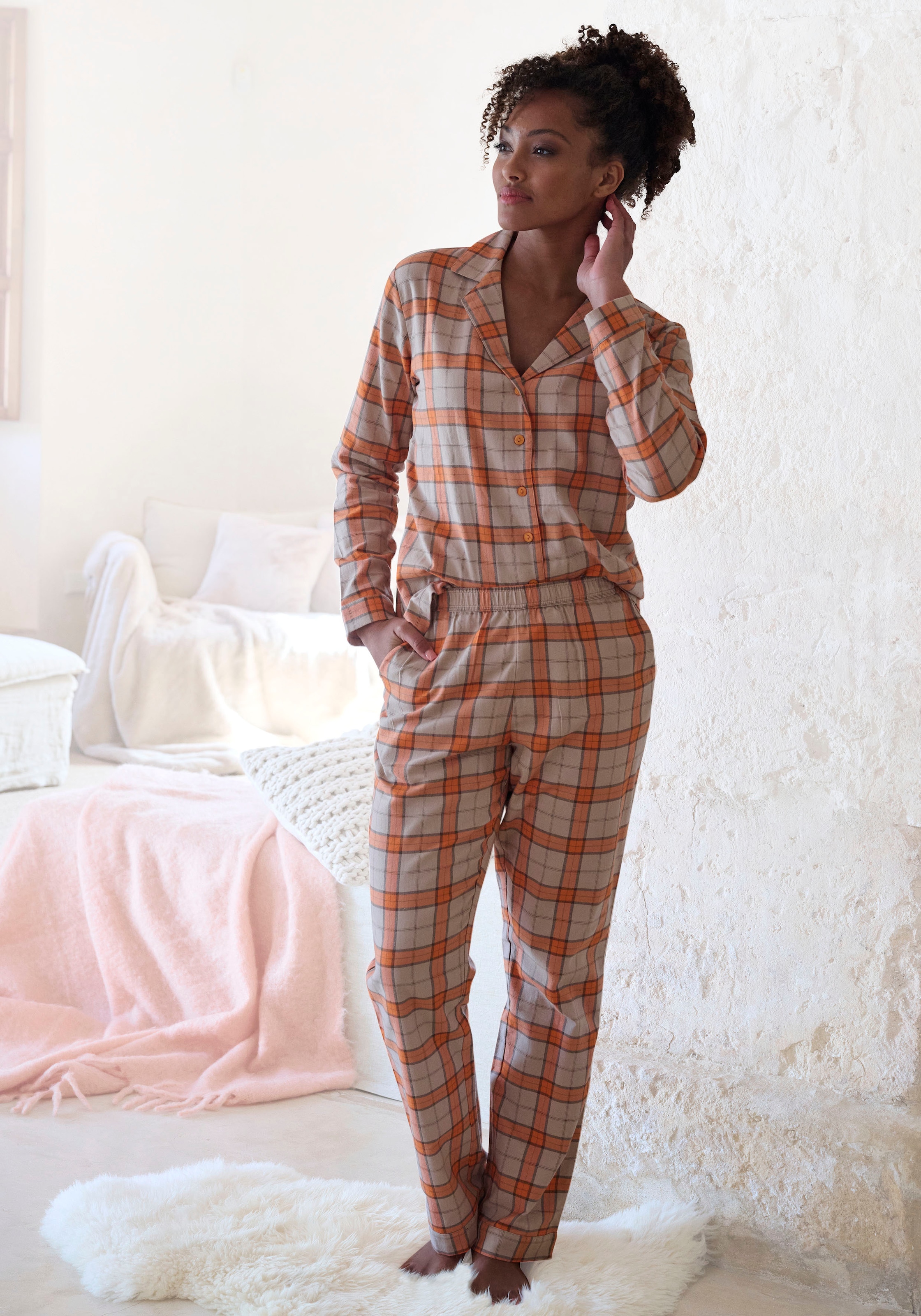 Pyjama, kuschelig online Dreams Flanell (2 weichem tlg.), bei Vivance aus