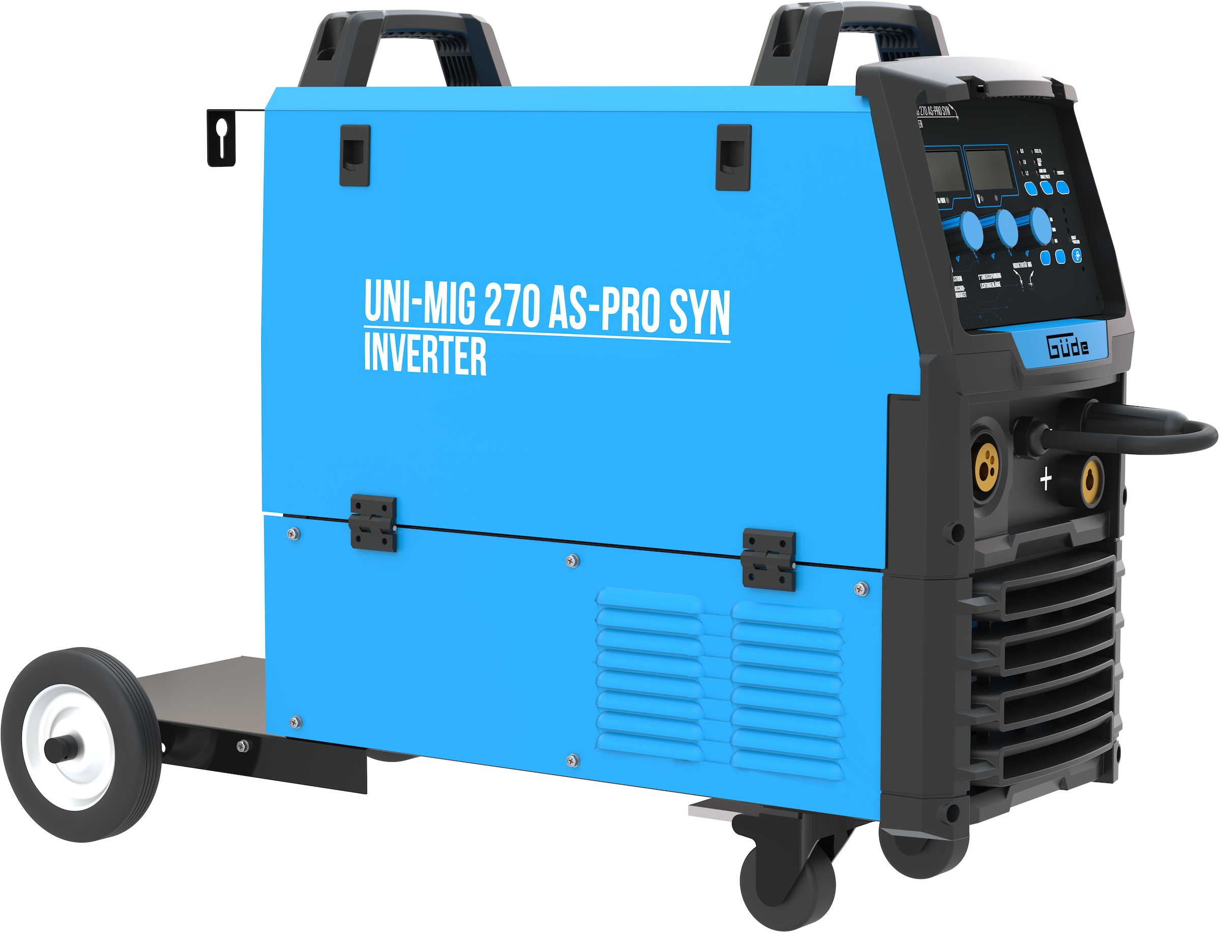 Güde Inverterschweißgerät »Universalschweissgerät »Uni-Mig 270 AS-Pro SYN«« pulverbeschichtetem Stahlblech
