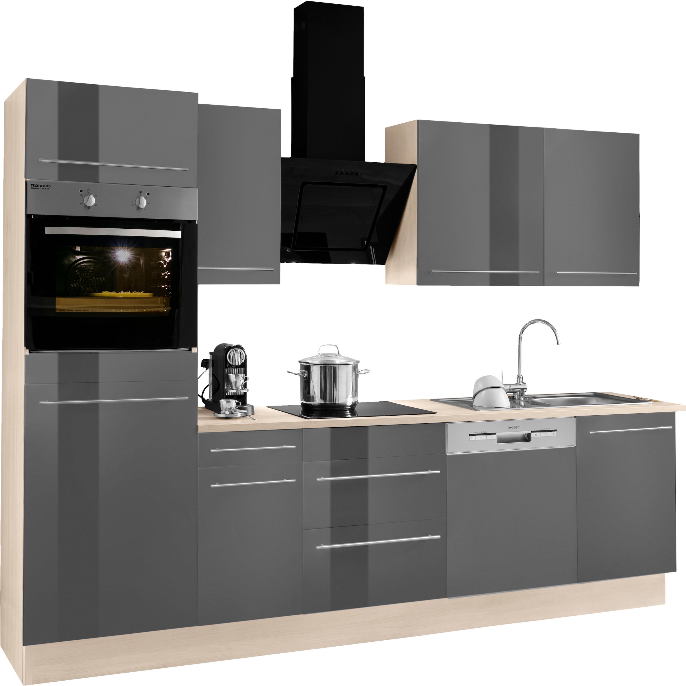 »Bern«, cm, kaufen mit E-Geräten OPTIFIT Küchenzeile wahlweise 270 Breite auf Raten