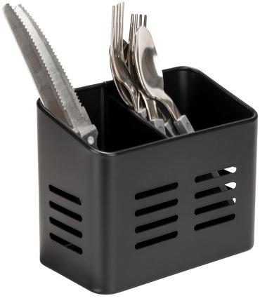 WENKO Besteckkorb »Modell Baco«, (Set, 2 tlg.), Utensilienhalter für den Esstisch mit Serviettenhalter, Metall