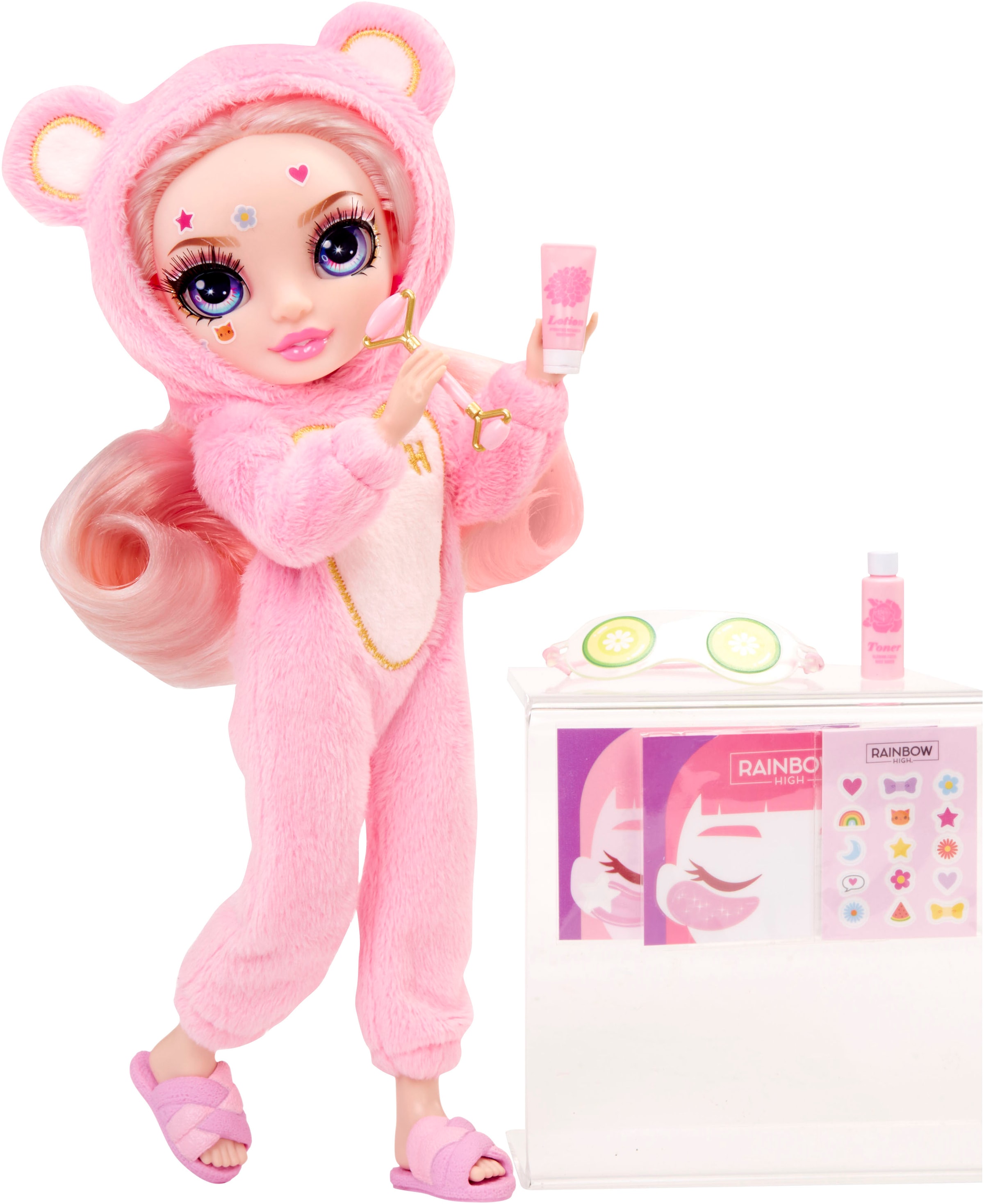 RAINBOW HIGH Anziehpuppe »Junior High PJ Party Fashion Doll Bella (Pink)«