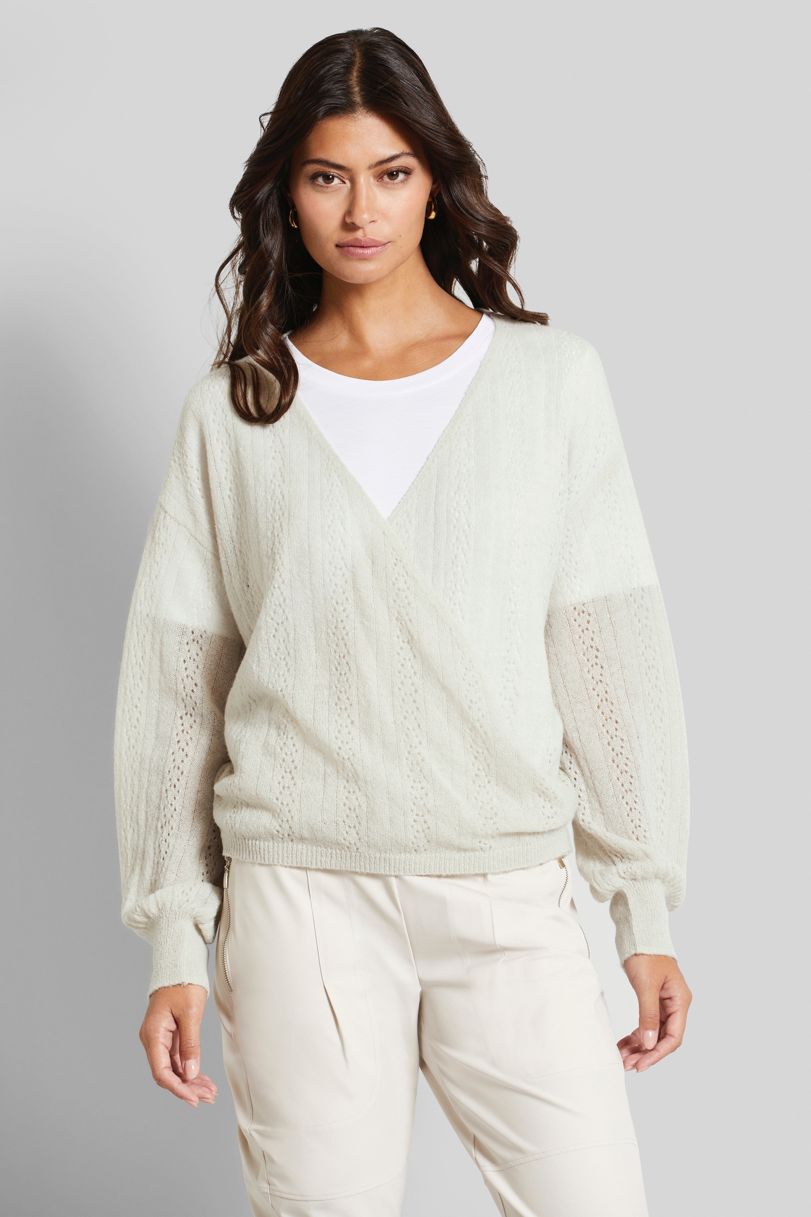 V-Ausschnitt-Pullover, ultra leicht