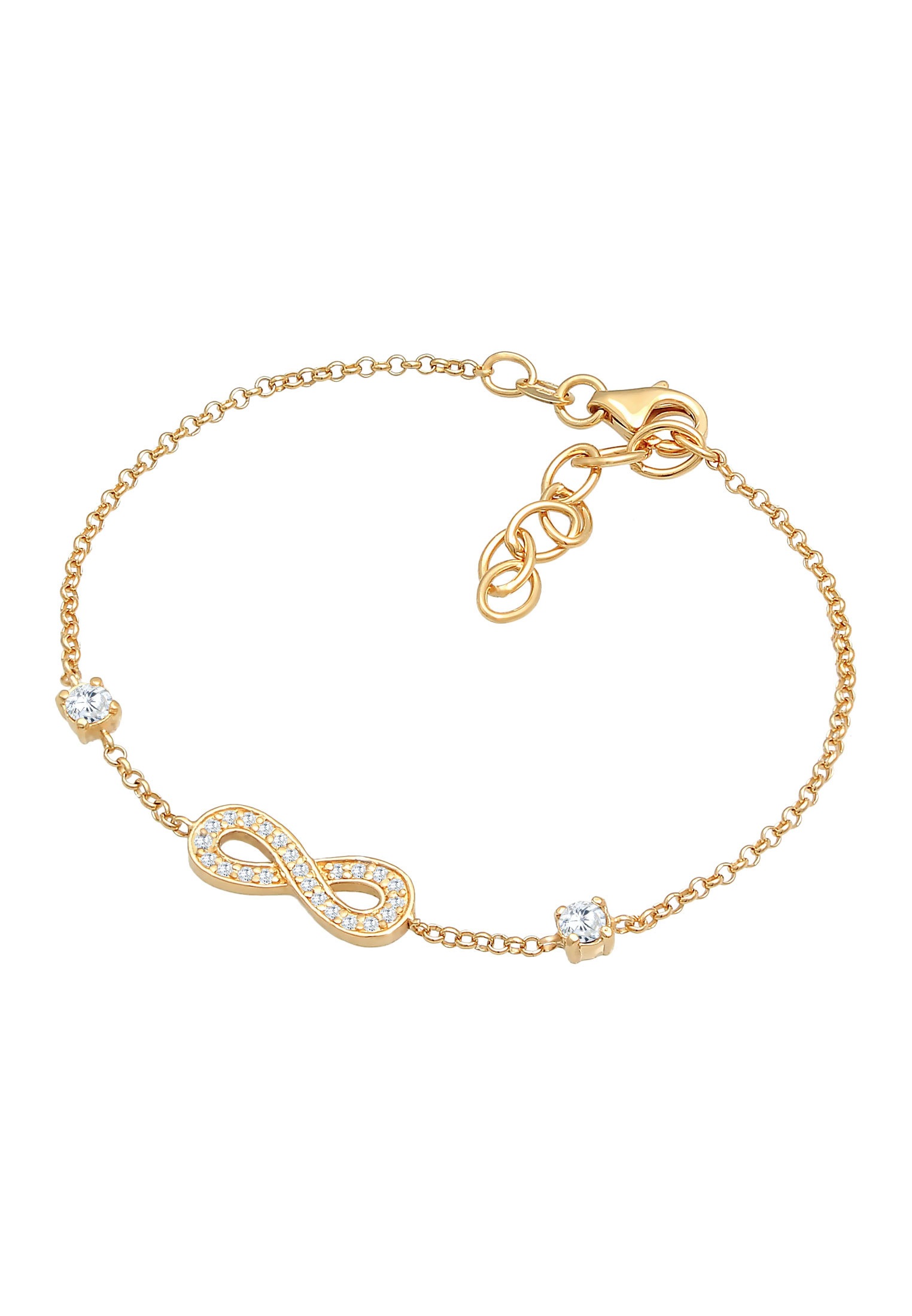 2. Bild von Nenalina Armband »Infinity Unendlichkeit Zirkonia 925 Silber«