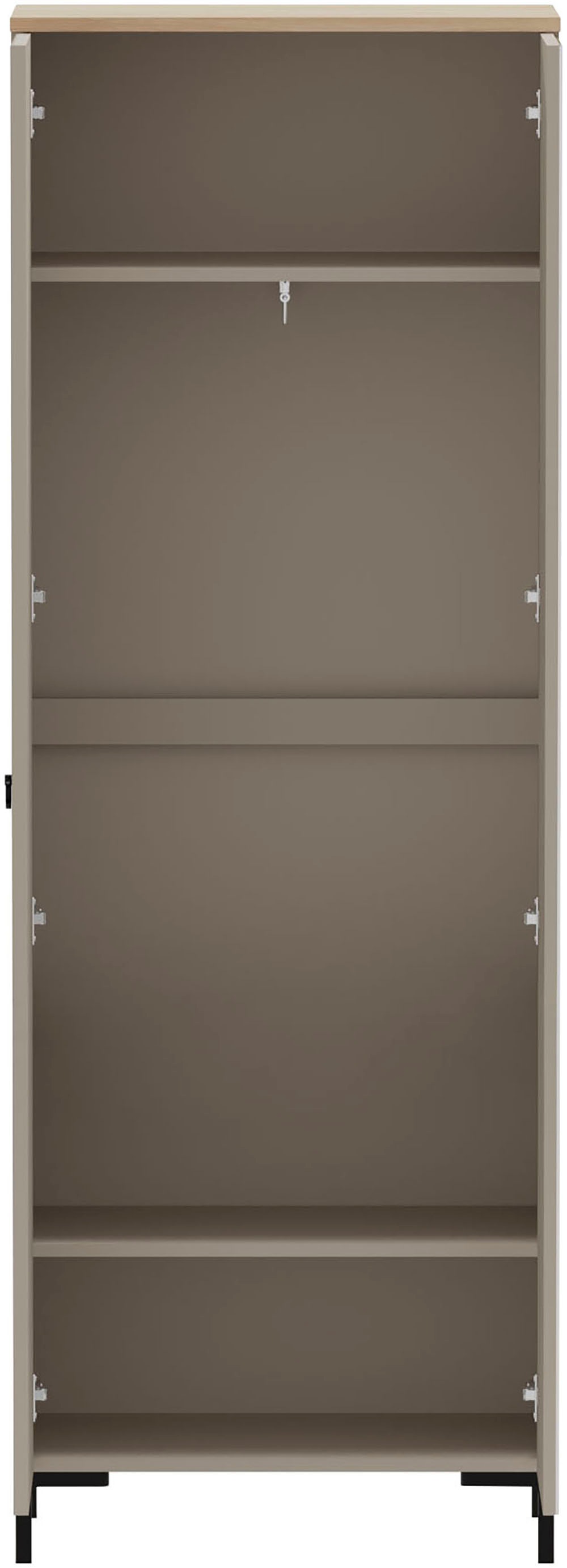 Home affaire Garderobenschrank »Luminara«, (1 St.), Kleiderschrank mit ausziehbarer Kleiderstange - (B/T/H) 70/41/199 cm